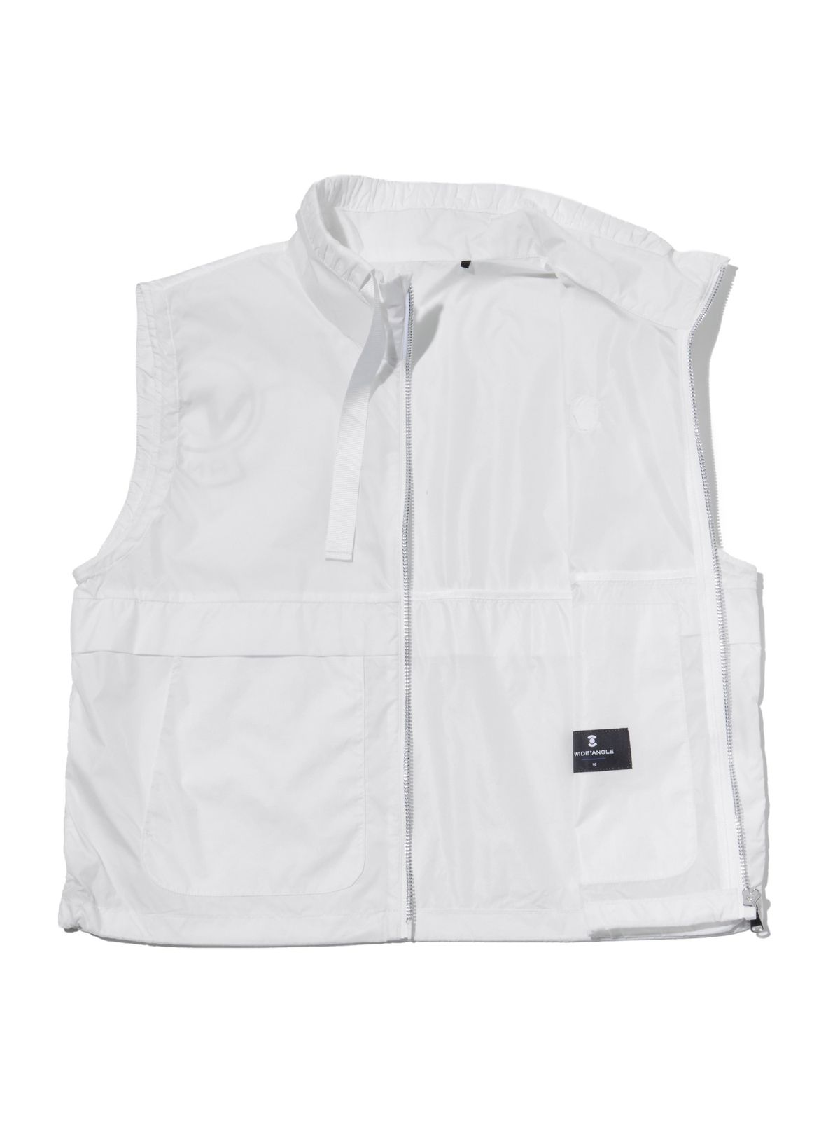 와이드앵글(WIDEANGLE) CO 변형넥 와일드포켓 베스트 L_White