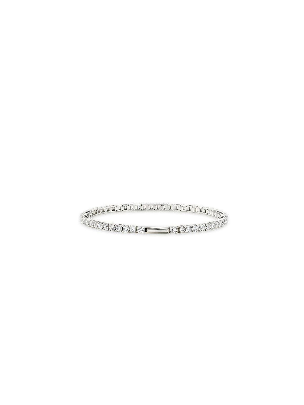 이에르로르(HYERES LOR) 에센스 실버(W) 4프롱 테니스 팔찌 2.5mm HL4B55417W9