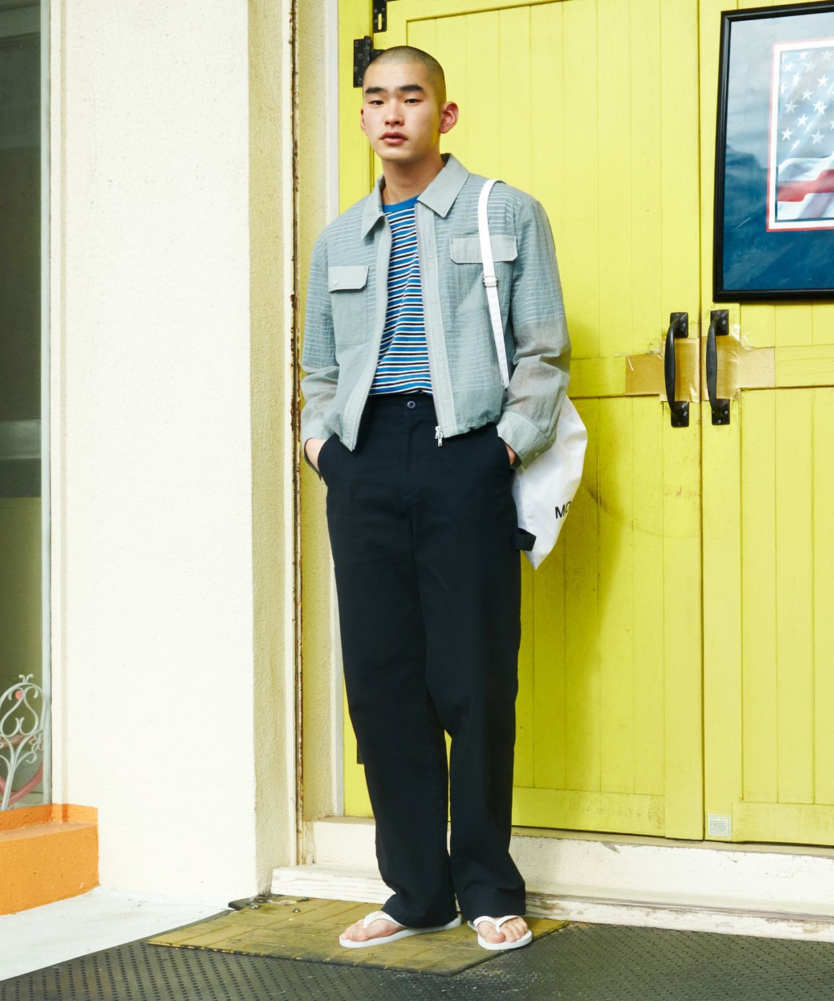 문선 아카이브(MOONSUN ARCHIVE) M.C UNISEX, Classic Carpenter Chino Pants / NAVY