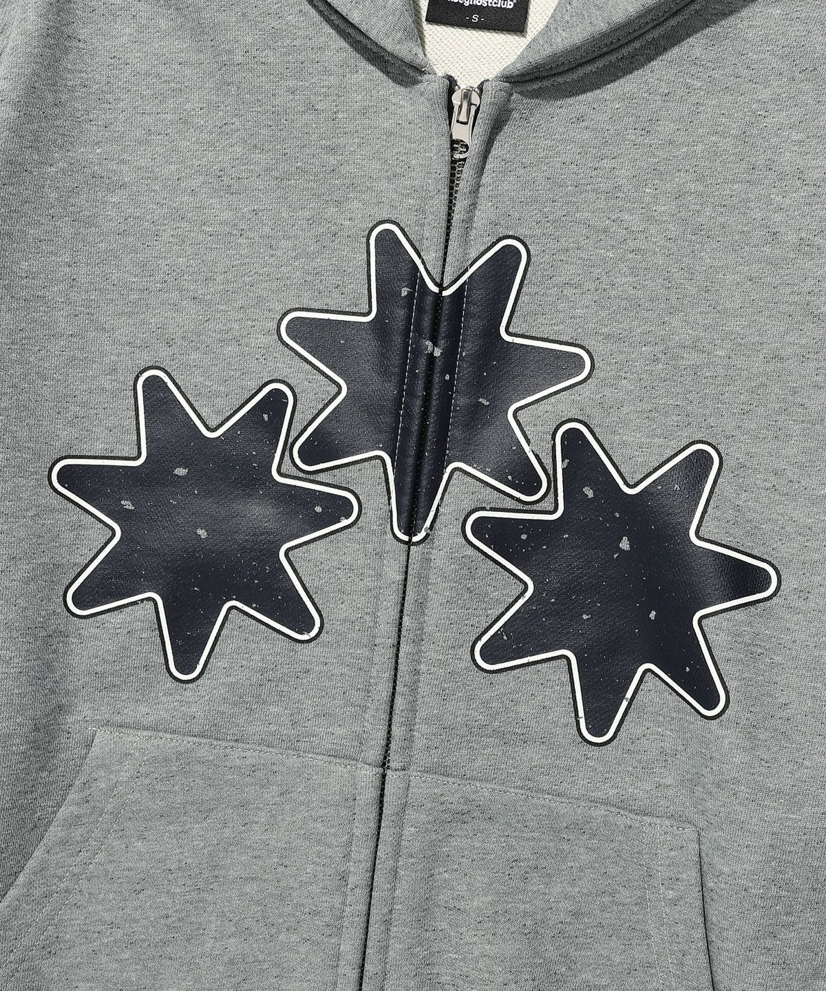 나이스고스트클럽(NICEGHOSTCLUB) RELIGIOUS SYMBOLS HOODIE ZIP UP_GREY(NG2GSUM480A)