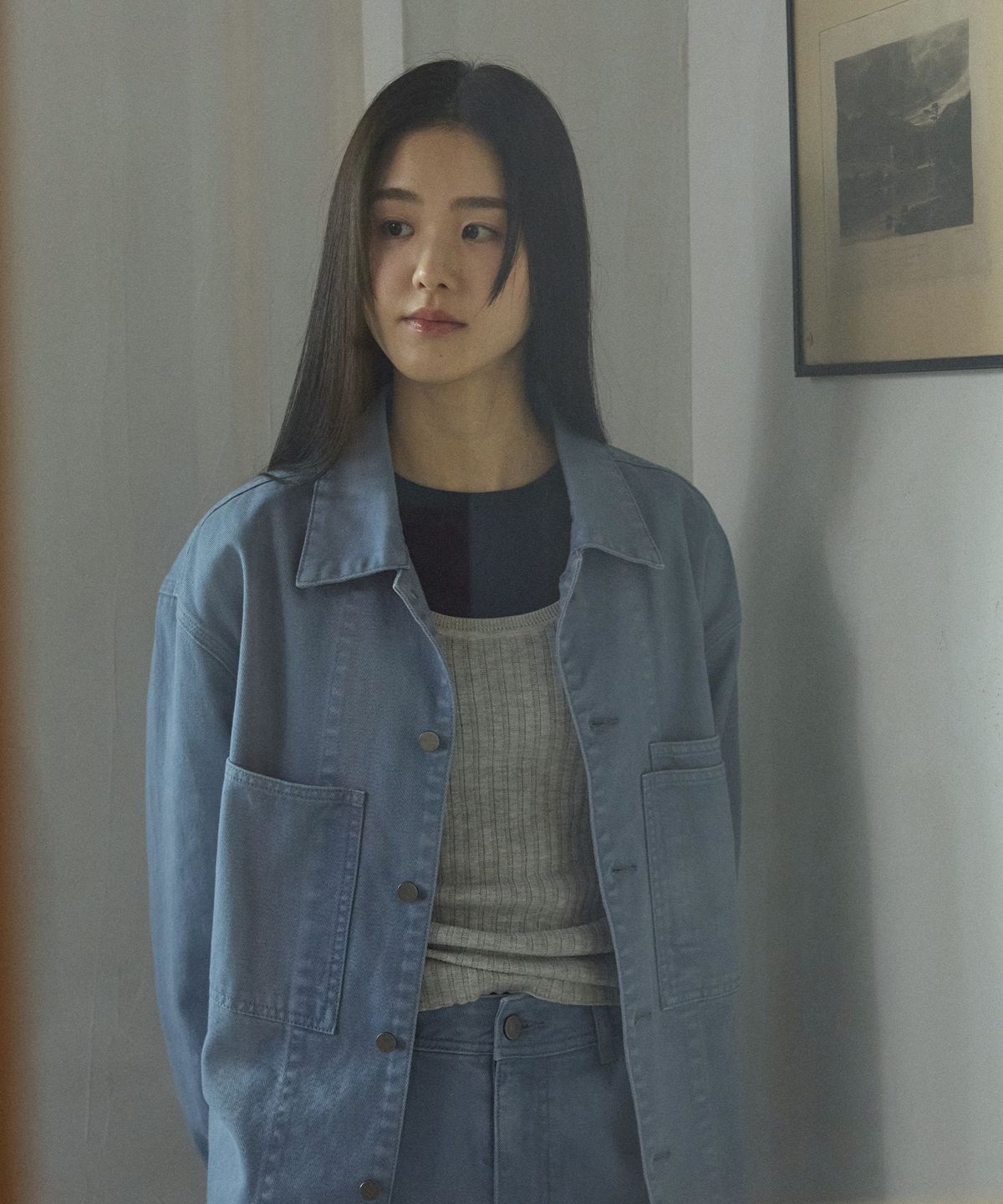 티엔느(TIENNE) 클리프 프렌치 워크자켓_블루