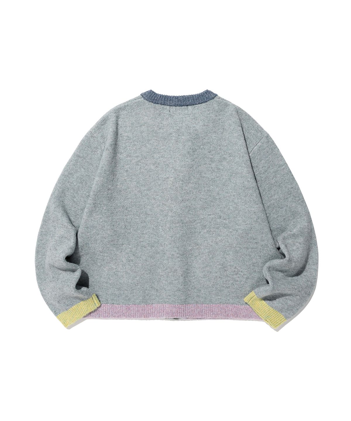 나이스고스트클럽(NICEGHOSTCLUB) COLOR BLOCK KNIT CARDIGAN_BLUE(NG2GSUK680A)
