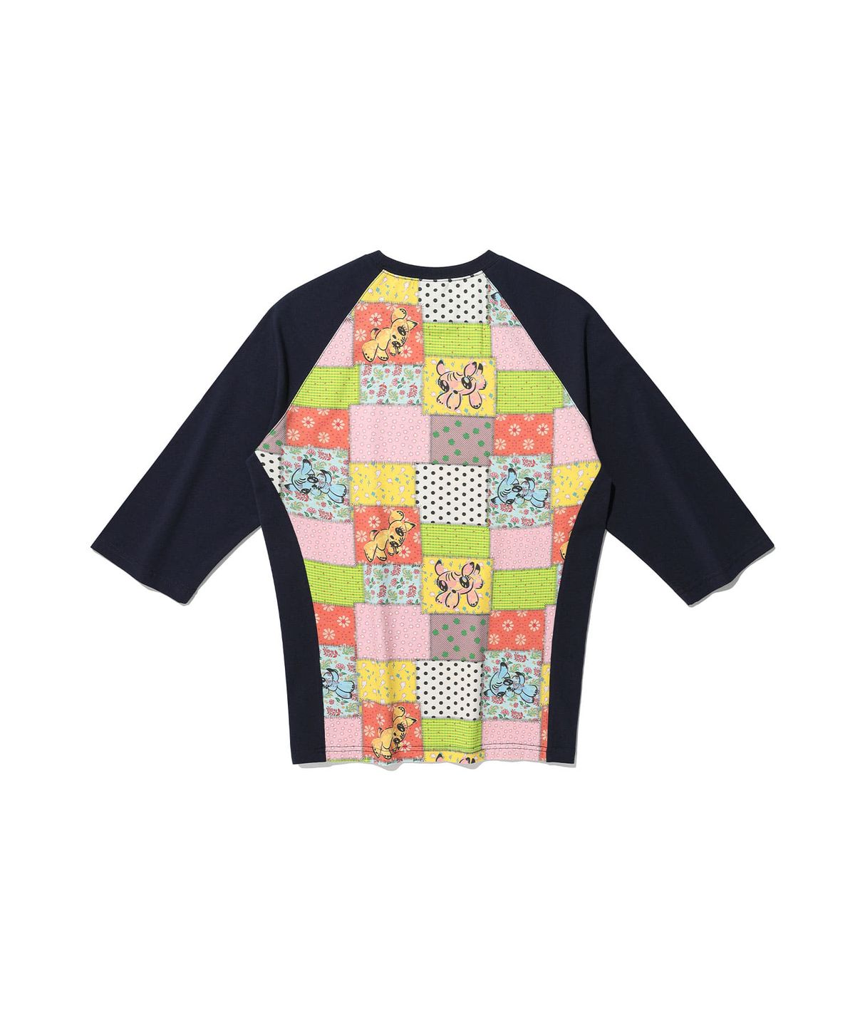 나이스고스트클럽(NICEGHOSTCLUB) PATCHWORK QUILTED PRINTED 3/4 SLEEVE TEE_MULTI(NG2GSUT552A)