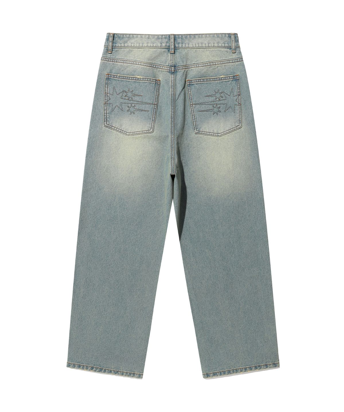 나이스고스트클럽(NICEGHOSTCLUB) PATTERN PATCHWORK WIDE DENIM PANTS_BLUE(NG2GSUD110A)