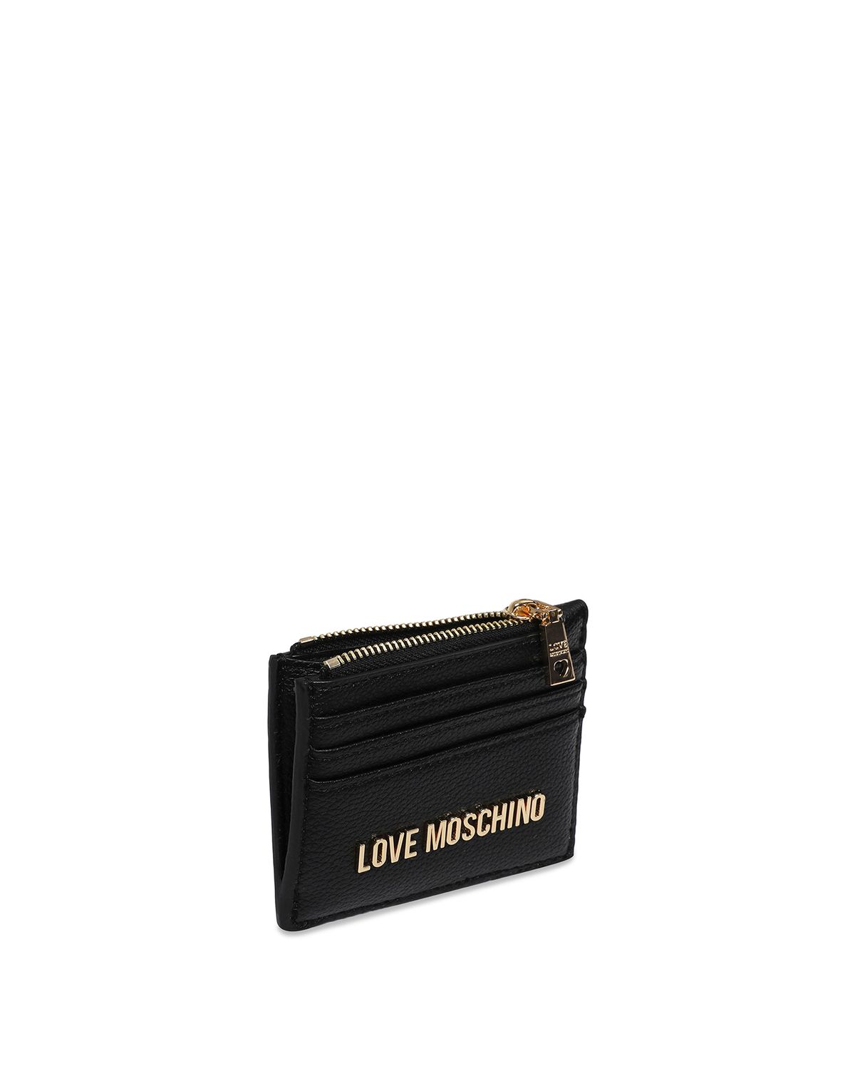 러브 모스키노(LOVE MOSCHINO) 러브 로고 카드지갑 BLACK