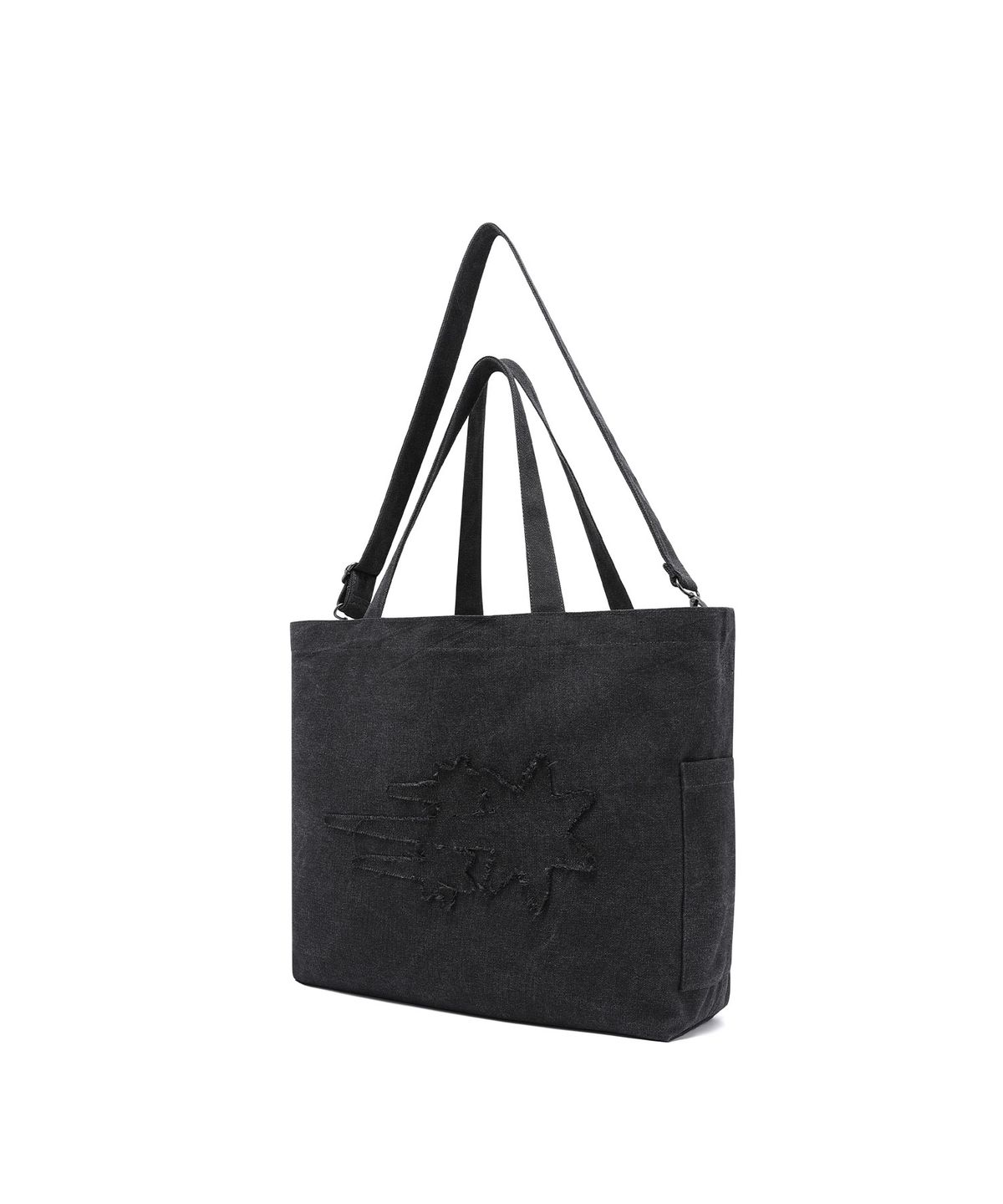 나이스고스트클럽(NICEGHOSTCLUB) 3STAR RAW EDGE 2WAY BIG BAG_CHARCOAL(NG2GSUAB44A)