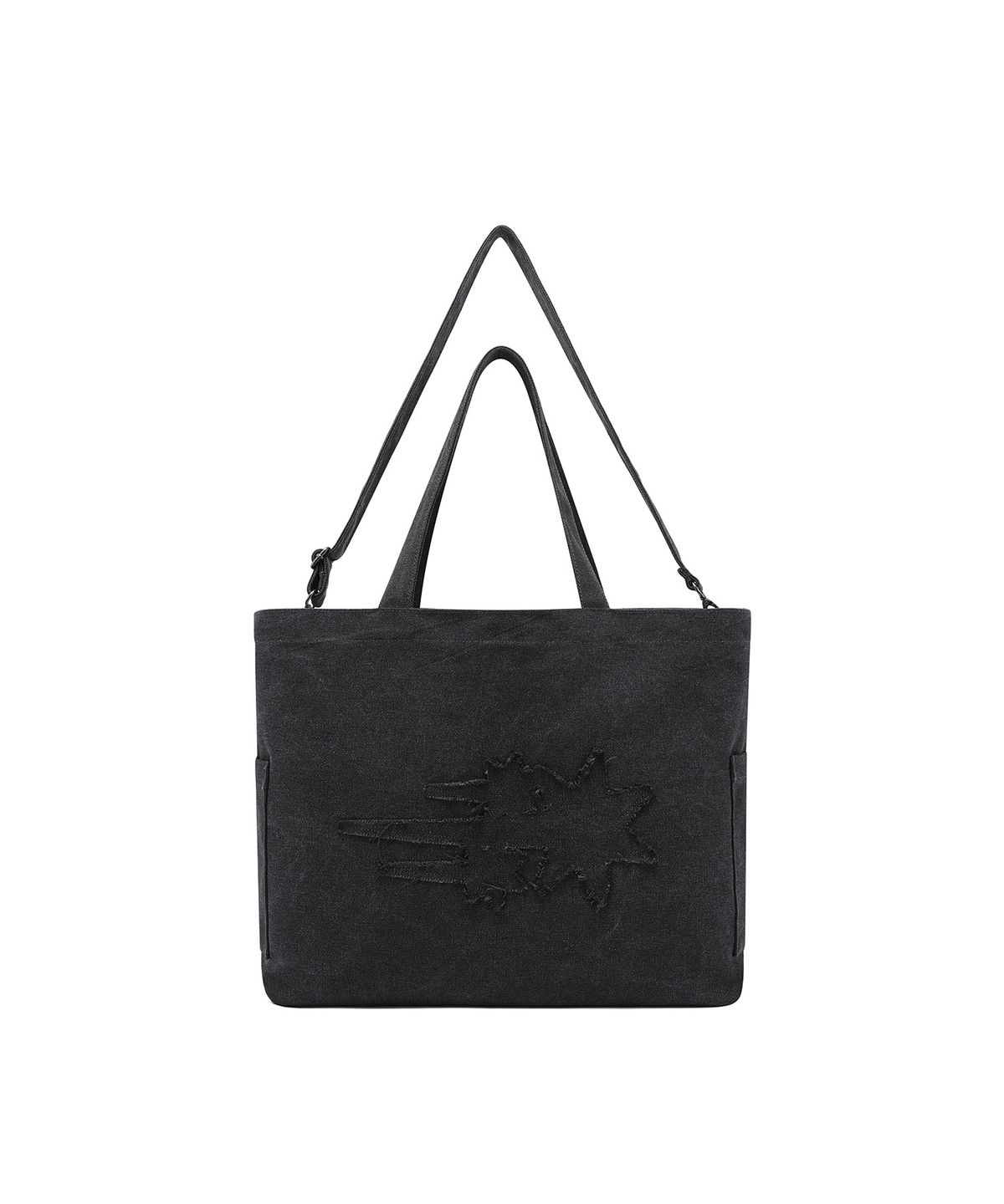 나이스고스트클럽(NICEGHOSTCLUB) 3STAR RAW EDGE 2WAY BIG BAG_CHARCOAL(NG2GSUAB44A)