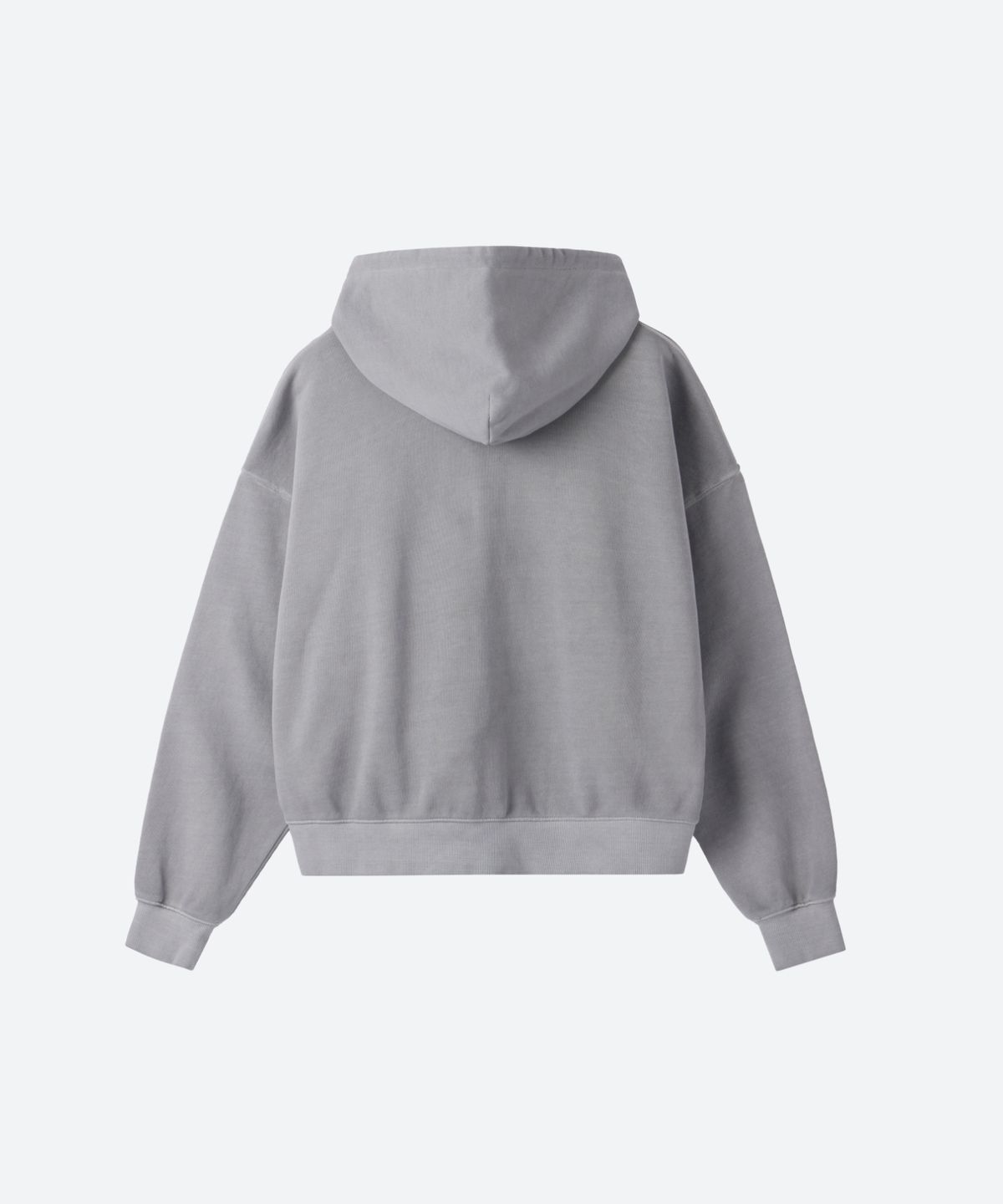 문선 아카이브(MOONSUN ARCHIVE) M.C UNISEX, Logo Pigment-Dyed Hood Zip-up / GRAY