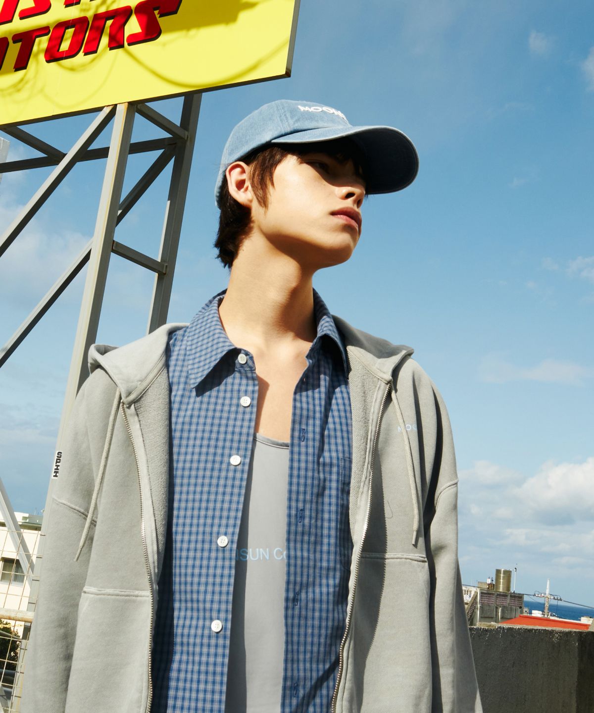 문선 아카이브(MOONSUN ARCHIVE) M.C UNISEX, Classic Check Shirt / BLUE