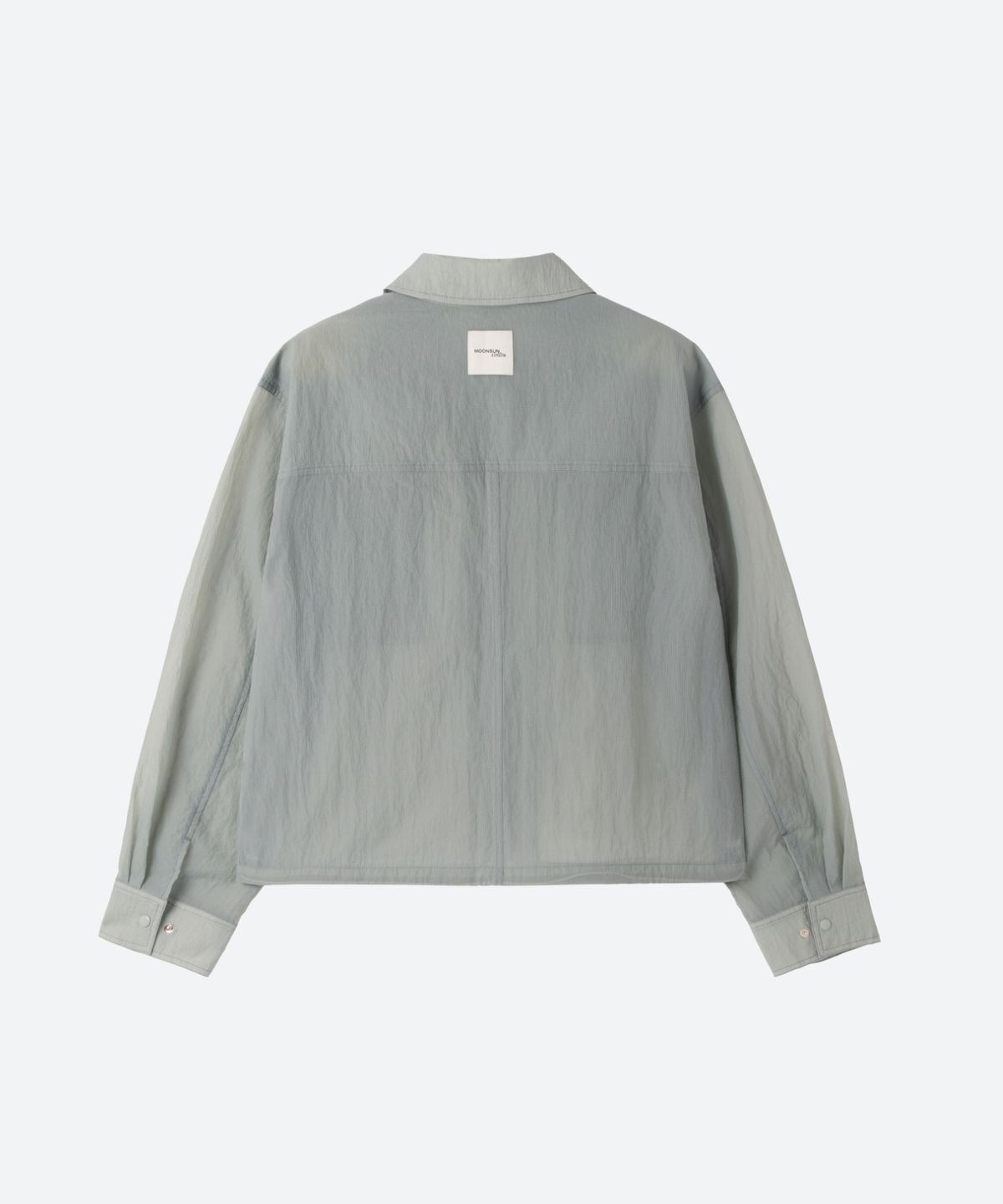 문선 아카이브(MOONSUN ARCHIVE) M.C UNISEX, Sheer Zip-Up Shacket / GRAY