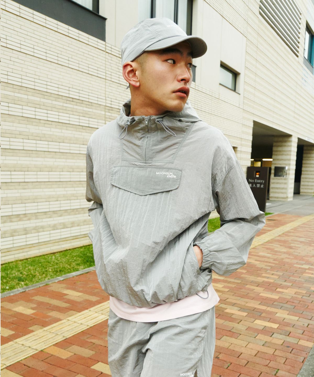 문선 아카이브(MOONSUN ARCHIVE) M.C UNISEX, Wind Breaker Anorak / GRAY