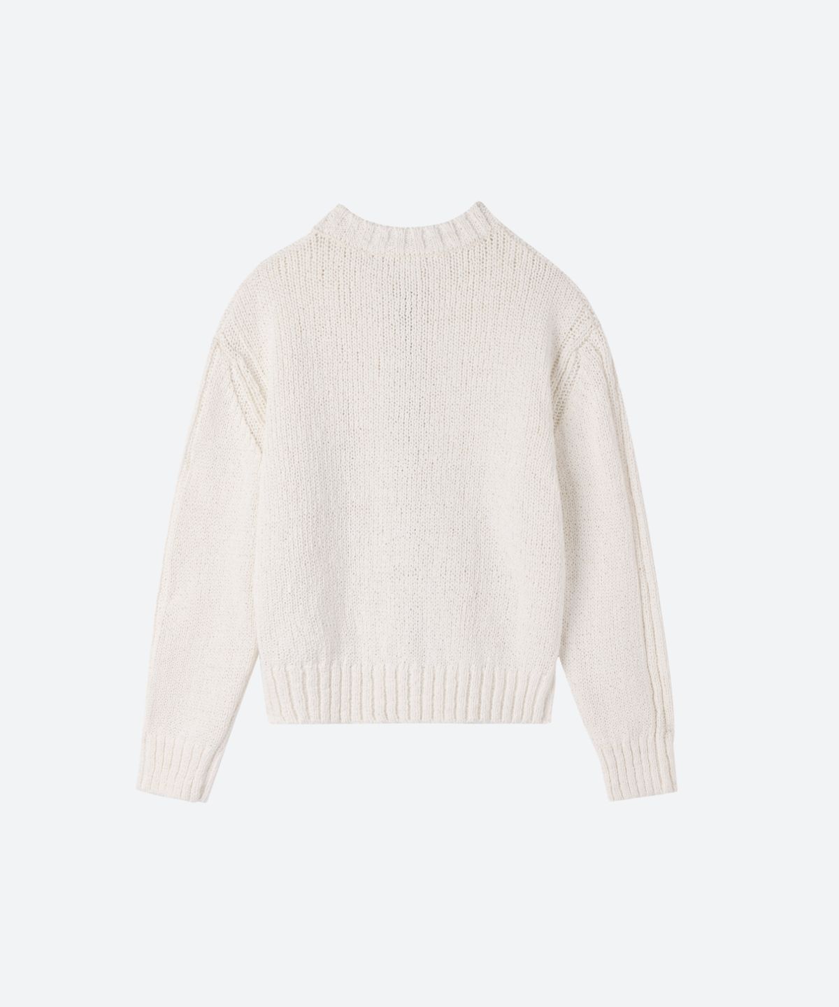 문선(MOONSUN) UNISEX, Bold Zip-Up Cardigan / IVORY