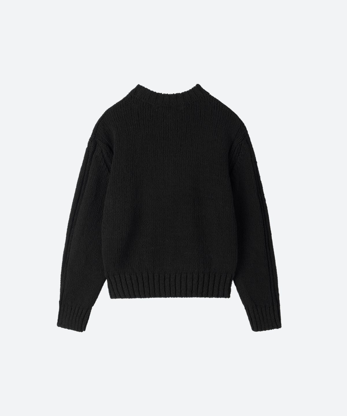 문선 아카이브(MOONSUN ARCHIVE) UNISEX, Bold Zip-Up Cardigan / BLACK