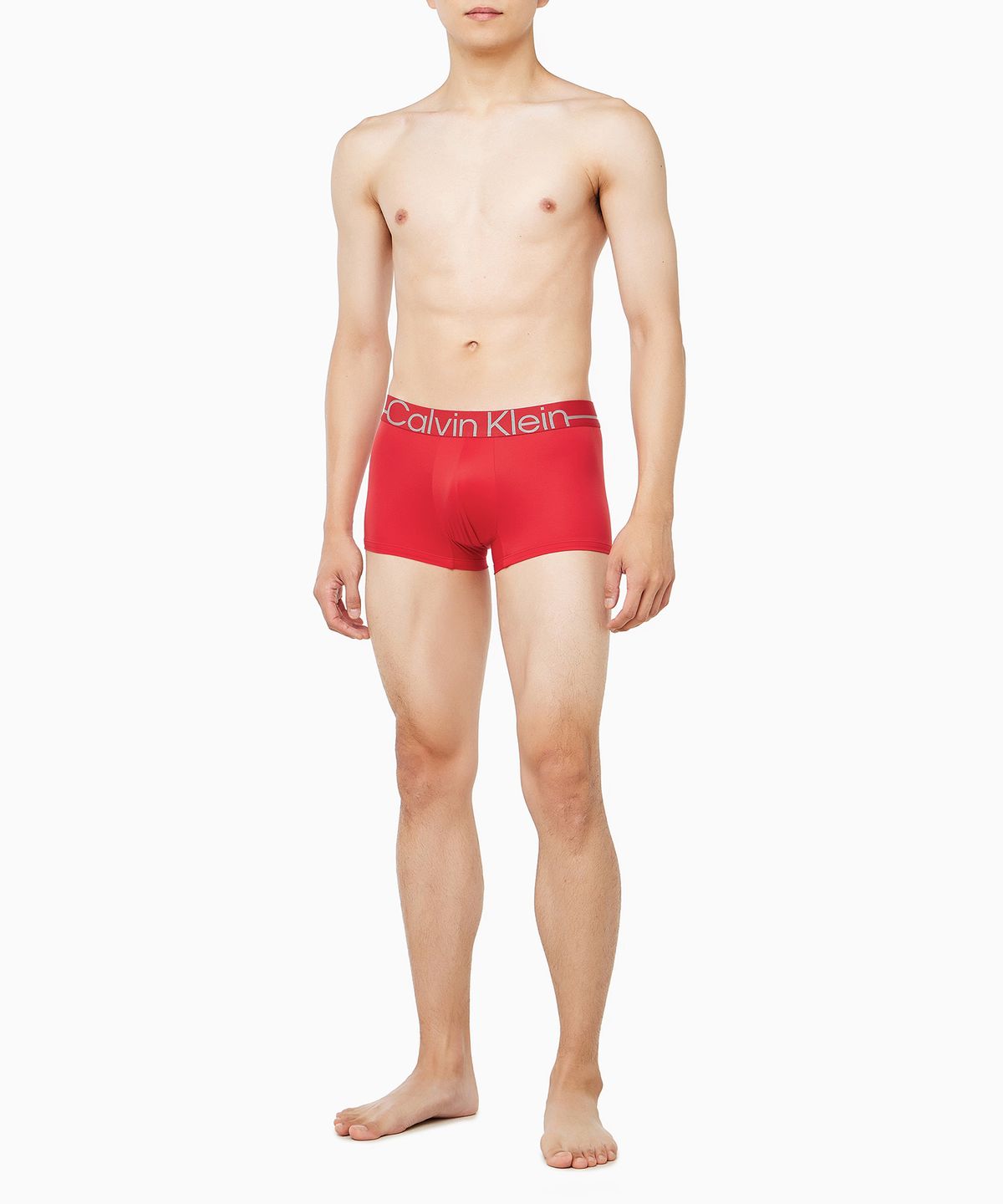 캘빈클라인 언더웨어(CALVIN KLEIN UNDERWEAR) 남성 뉴 사인 로고 로우 라이즈 트렁크_NB4512XU9