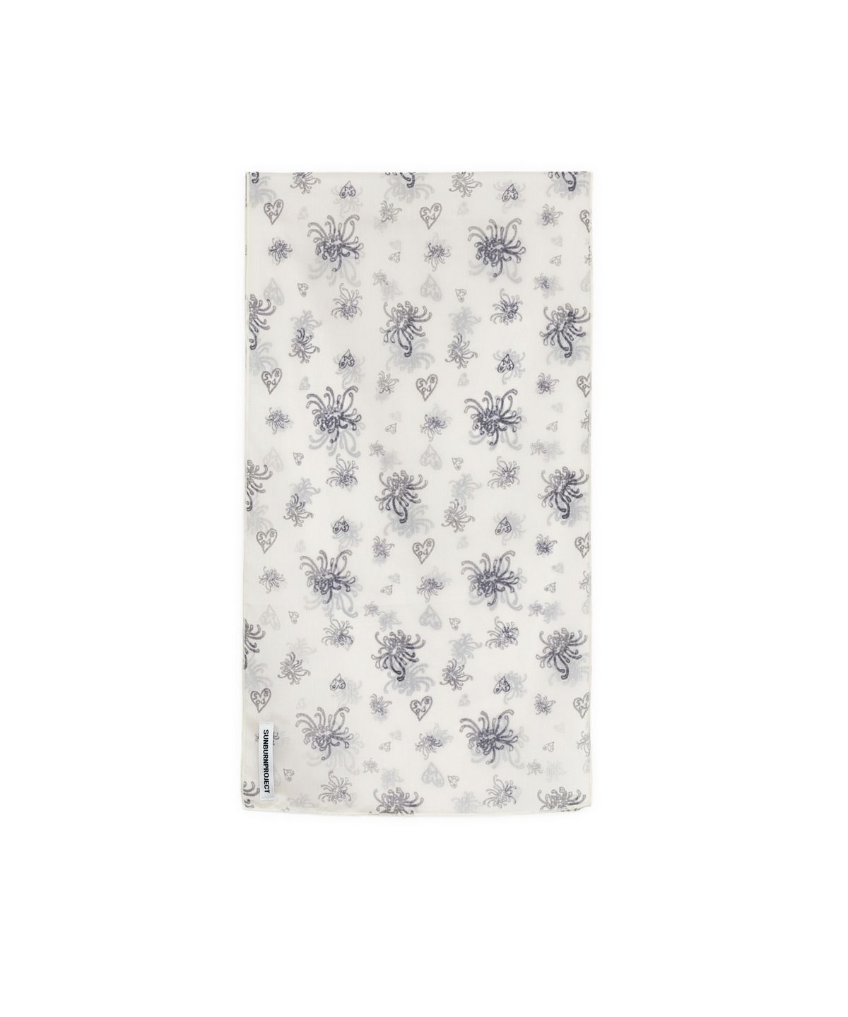 썬번프로젝트(SUNBURNPROJECT) RAW INK SHEER MUFFLER, BEIGE