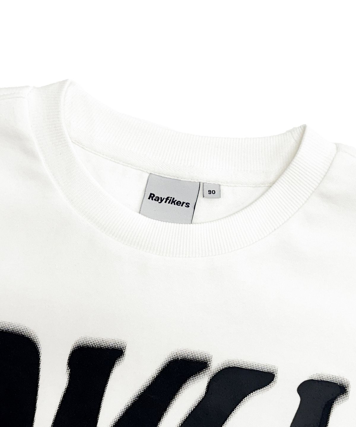 레이피커스(RAYFIKERS) 어뮤즈먼트 빅 워딩 맨투맨 MQ1TU051_OFF WHITE
