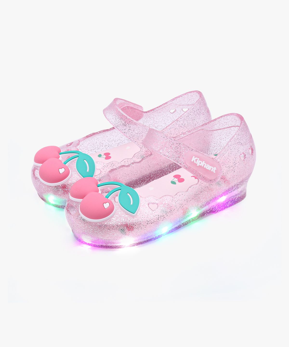 키펀트(KIPHANT) LED 체리팝 라이팅 유아 여아 젤리슈즈