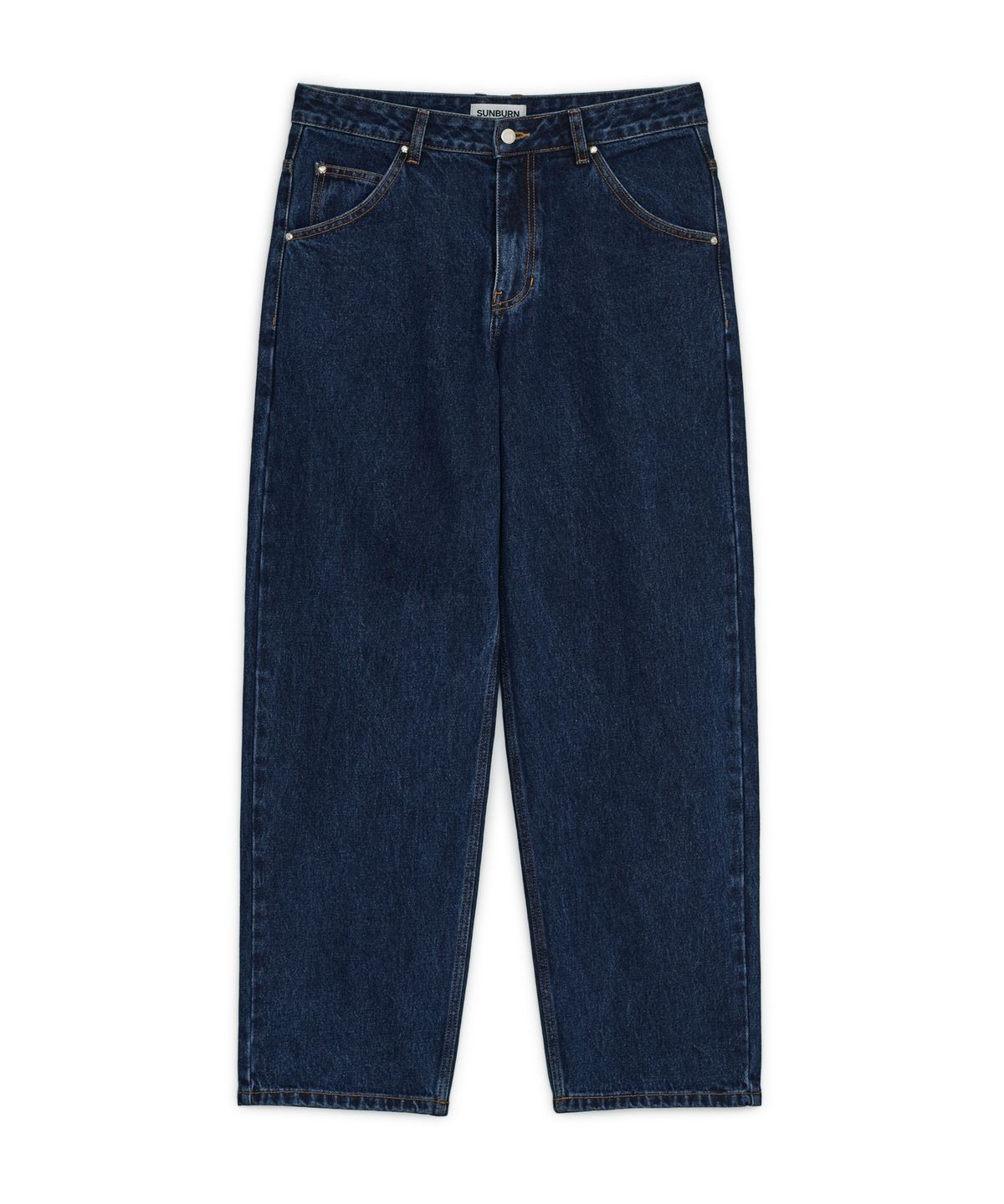 썬번프로젝트(SUNBURNPROJECT) WIDE BAGGY DENIM PANTS, BLUE