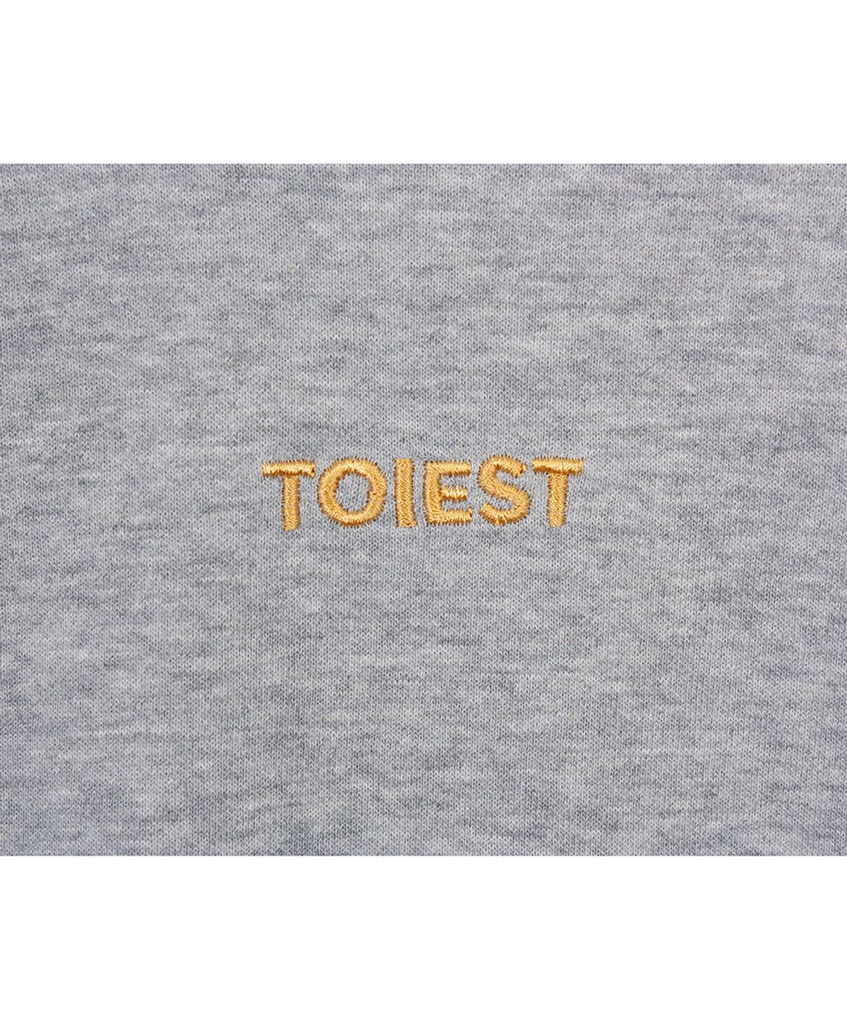 토이에스트(TOIEST) 스몰 자수 로고 스웨트 셔츠 그레이