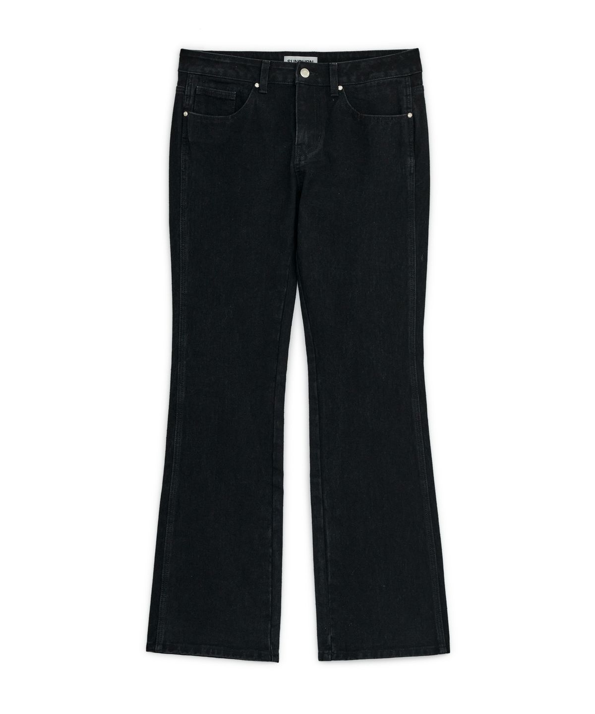 썬번프로젝트(SUNBURNPROJECT) STRAIGHT SLIM DENIM PANTS, BLACK