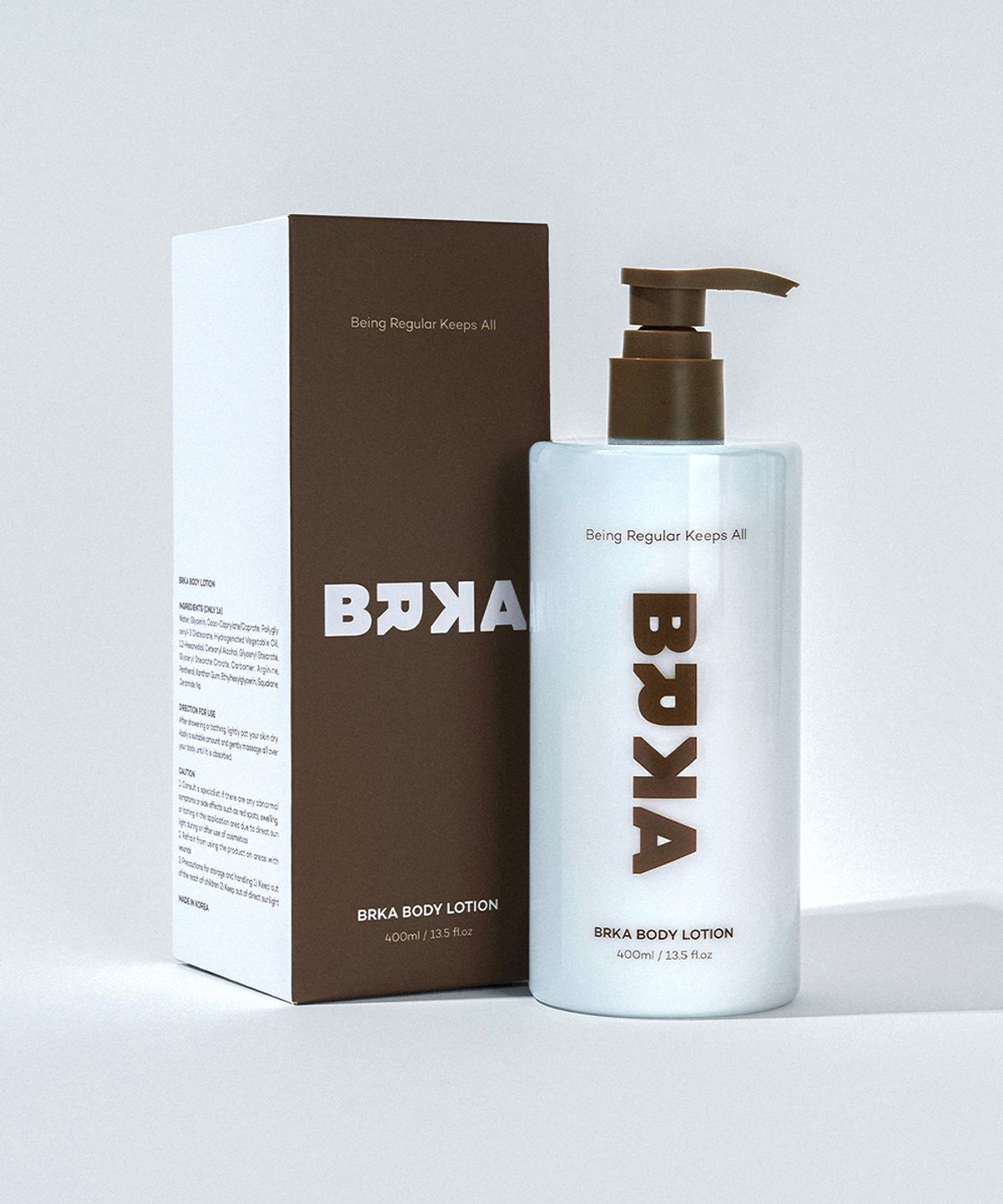 브르카(BRKA) 무향 바디로션 400ml 임산부 약산성 저자극 모공각화증
