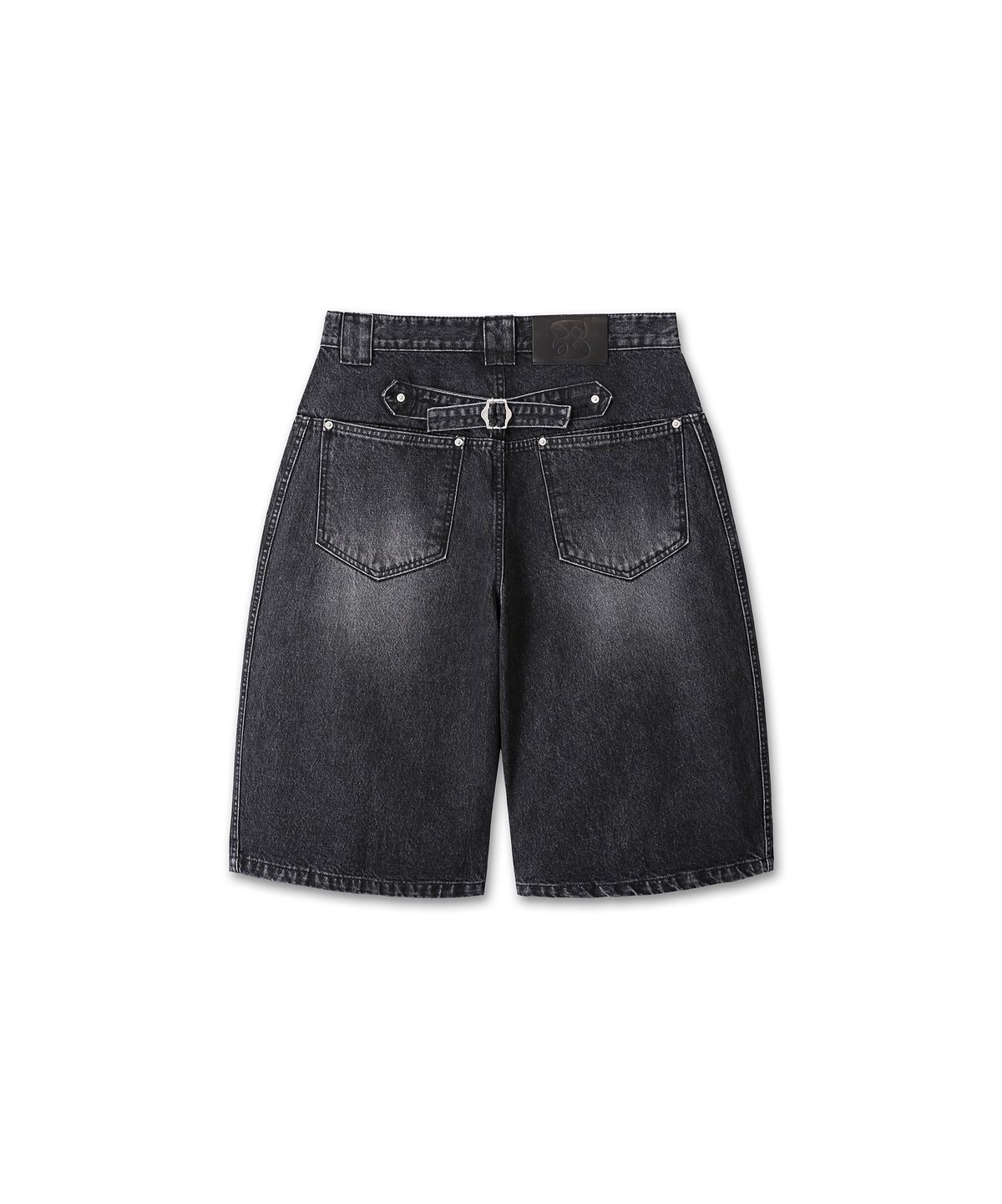9999아카이브(9999ARCHIVE) Technical Curved Denim Bermuda Pants