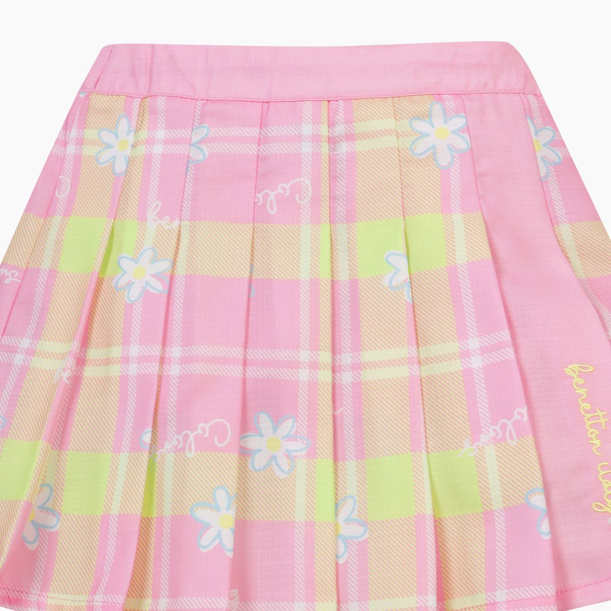 베네통키즈(BENETTONKIDS) 플라워 팝 플리츠 스커트_QASK06611PK