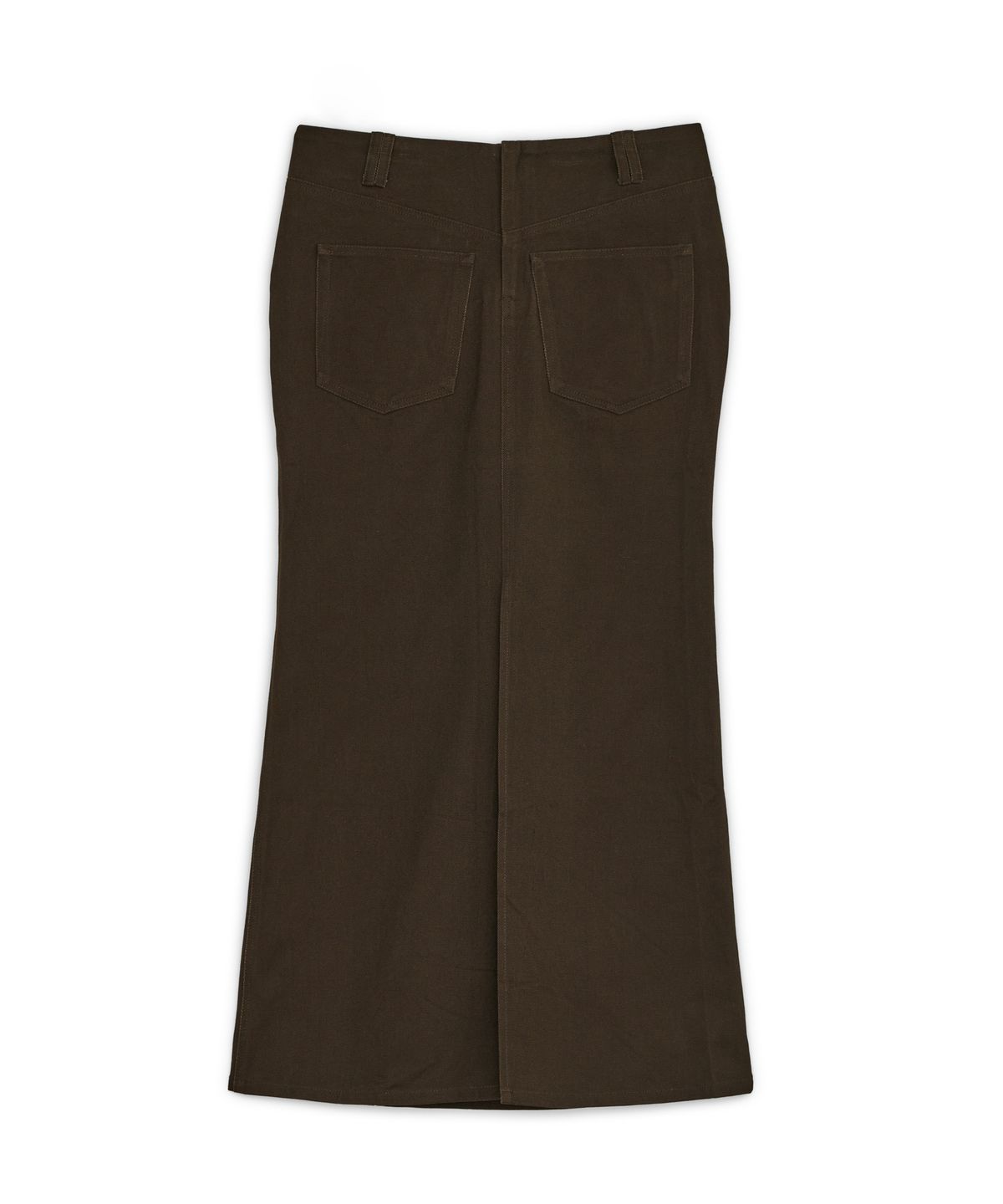 썬번프로젝트(SUNBURNPROJECT) DOUBLE POCKET COTTON MAXI SKIRT, BROWN