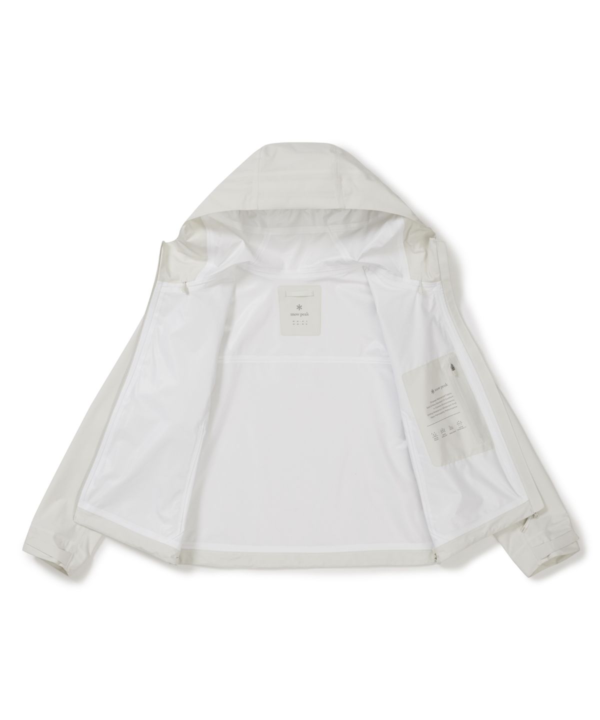 스노우피크 어패럴(SNOWPEAK APPAREL) 드라이피크 경량 3L 여성 방수 자켓 (S26ZWPJK07) Ivory
