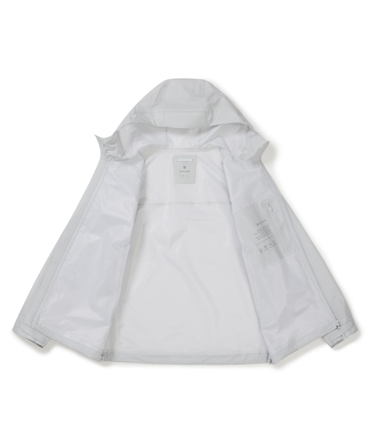 스노우피크 어패럴(SNOWPEAK APPAREL) 드라이피크 경량 3L 방수 자켓 (S26ZMPJK06) Ice Gray