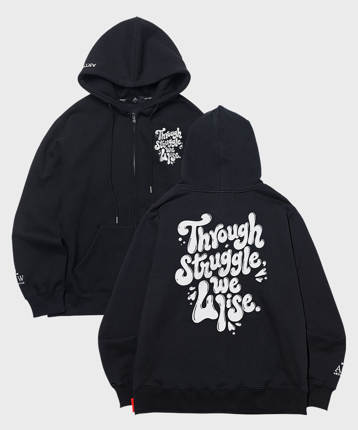 아티스트웨어(ARTISTWEAR) [ATW] 스루라이즈 후드집업- 2COLOR