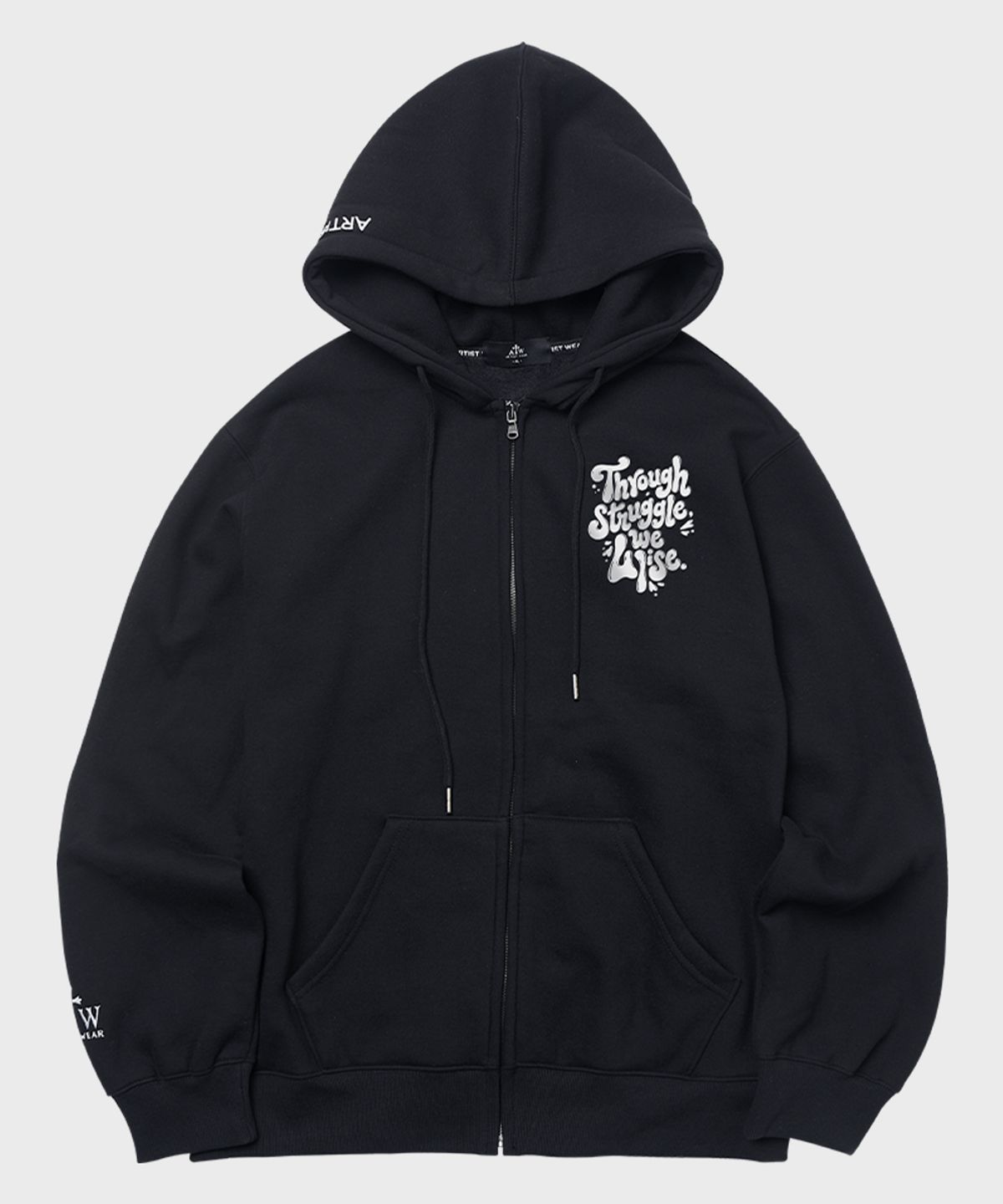 아티스트웨어(ARTISTWEAR) [ATW] 스루라이즈 후드집업- 2COLOR