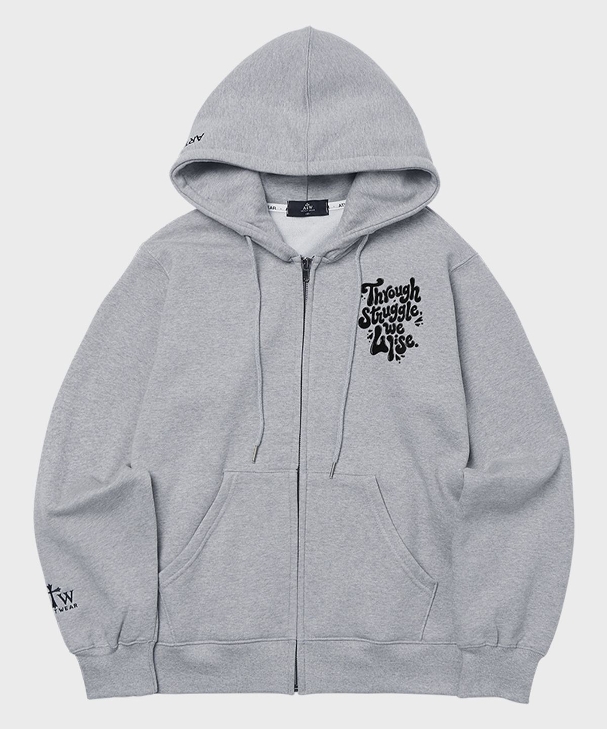 아티스트웨어(ARTISTWEAR) [ATW] 스루라이즈 후드집업- 2COLOR