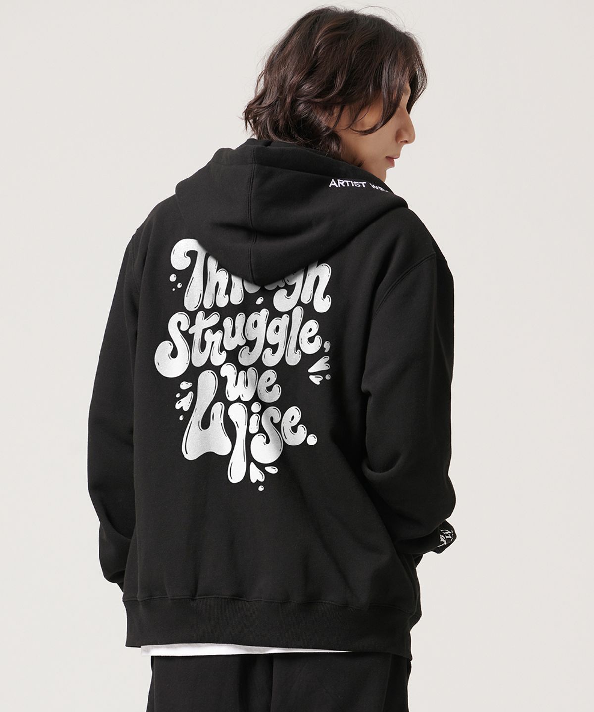아티스트웨어(ARTISTWEAR) [ATW] 스루라이즈 후드집업- 2COLOR
