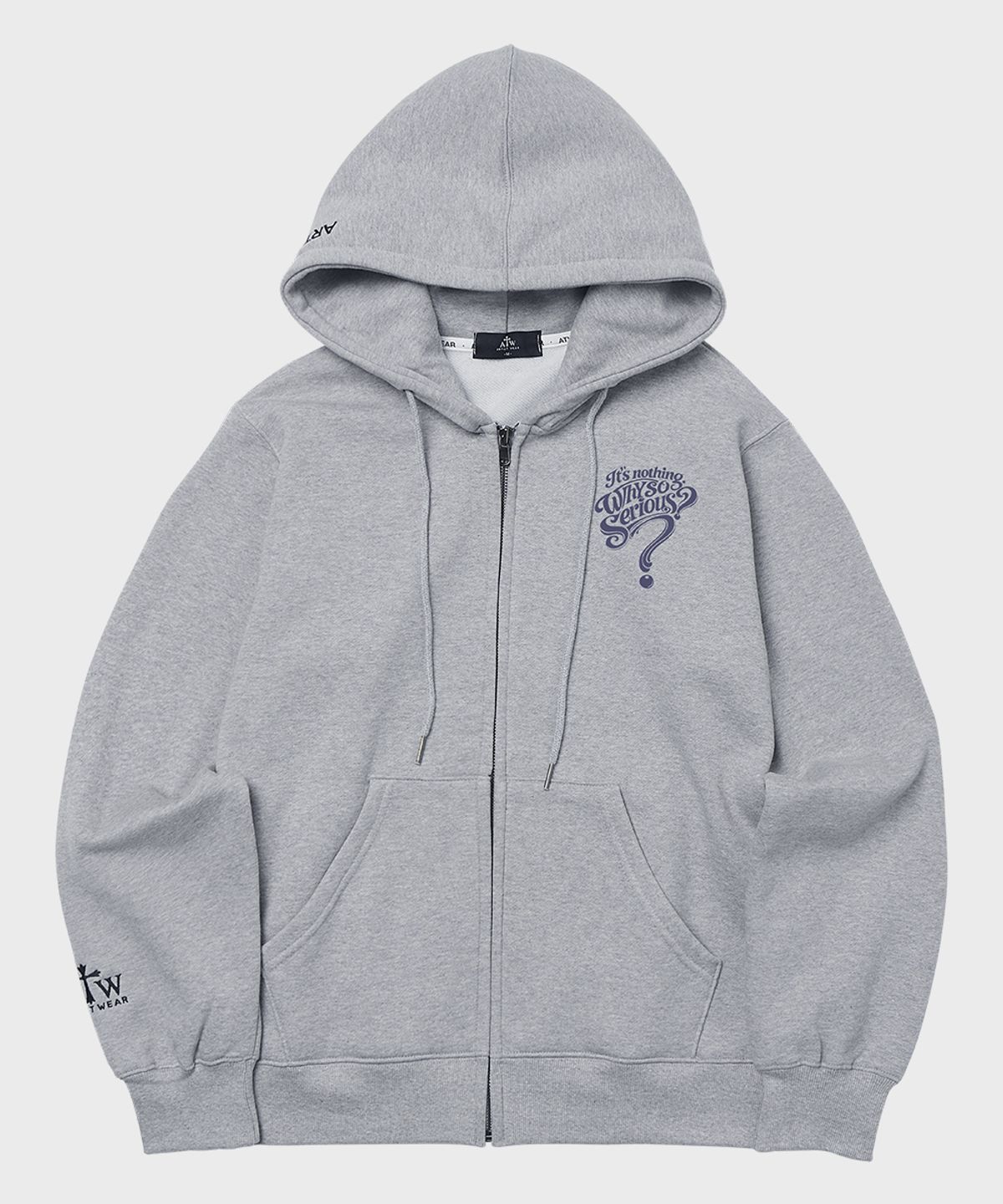 아티스트웨어(ARTISTWEAR) [ATW] 시리어스 후드집업- 2COLOR