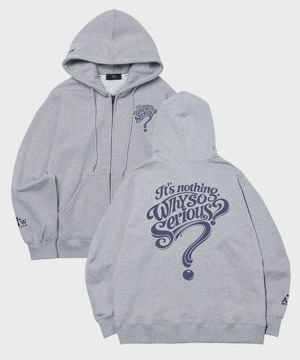 아티스트웨어(ARTISTWEAR) [ATW] 시리어스 후드집업- 2COLOR