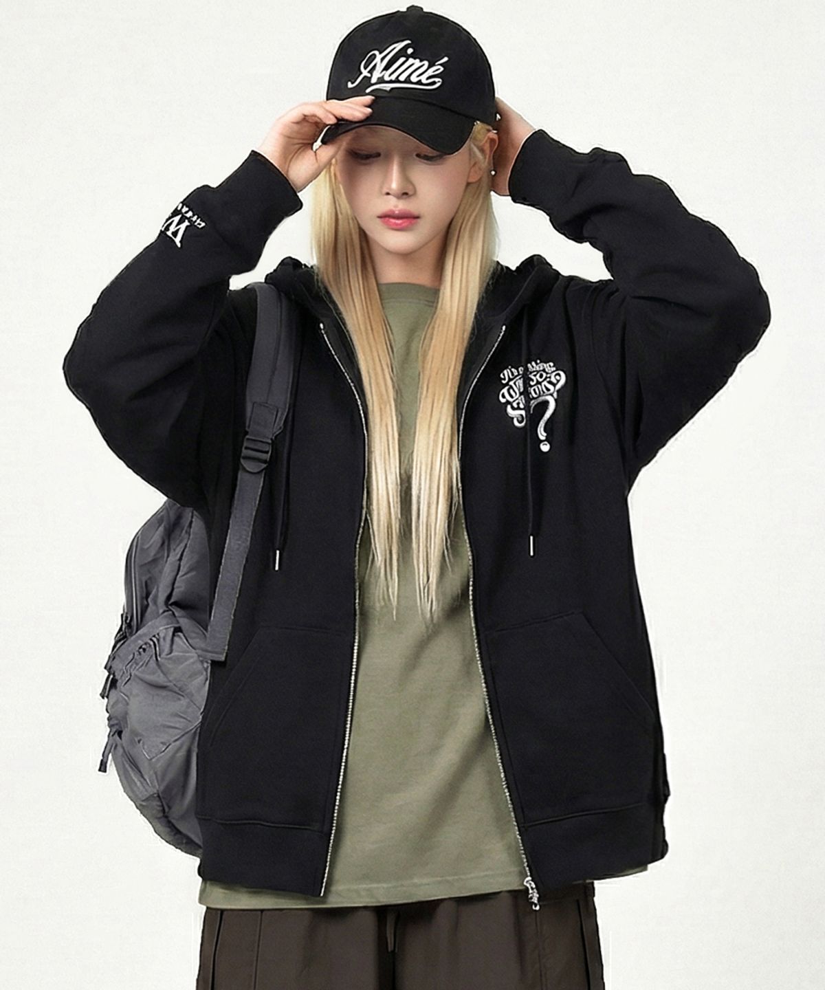 아티스트웨어(ARTISTWEAR) [ATW] 시리어스 후드집업- 2COLOR