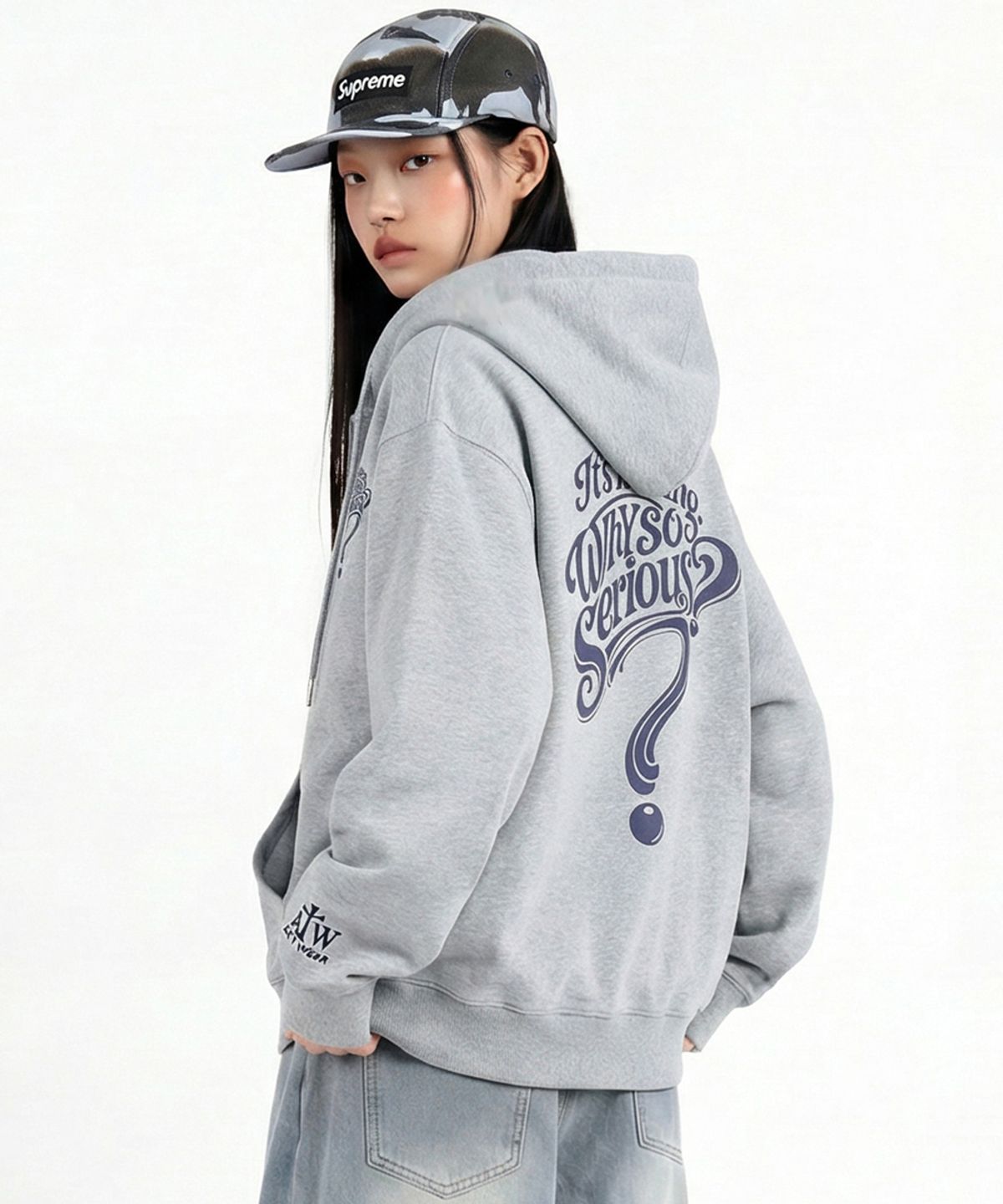 아티스트웨어(ARTISTWEAR) [ATW] 시리어스 후드집업- 2COLOR