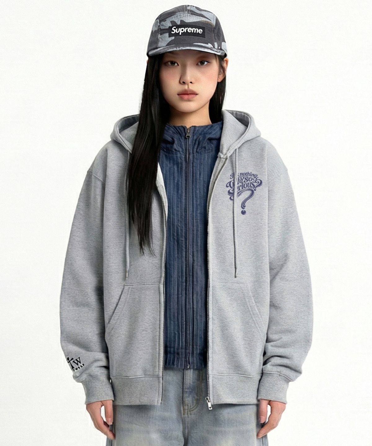 아티스트웨어(ARTISTWEAR) [ATW] 시리어스 후드집업- 2COLOR