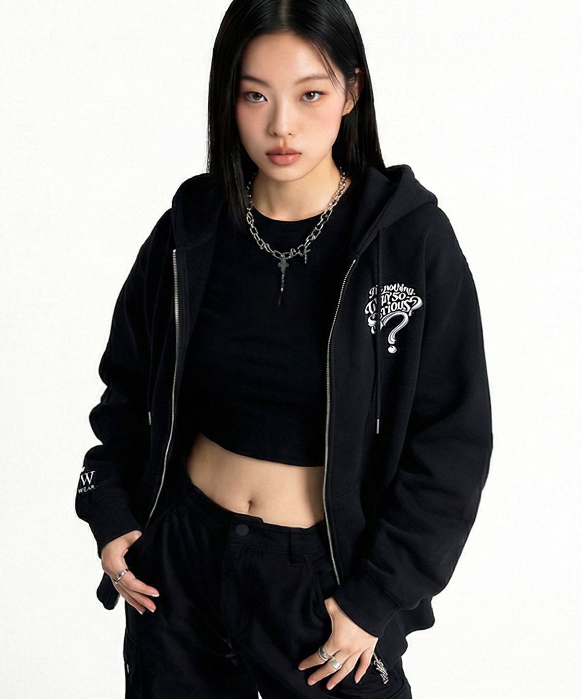 아티스트웨어(ARTISTWEAR) [ATW] 시리어스 후드집업- 2COLOR