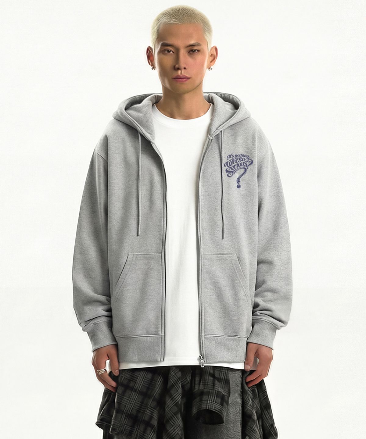 아티스트웨어(ARTISTWEAR) [ATW] 시리어스 후드집업- 2COLOR