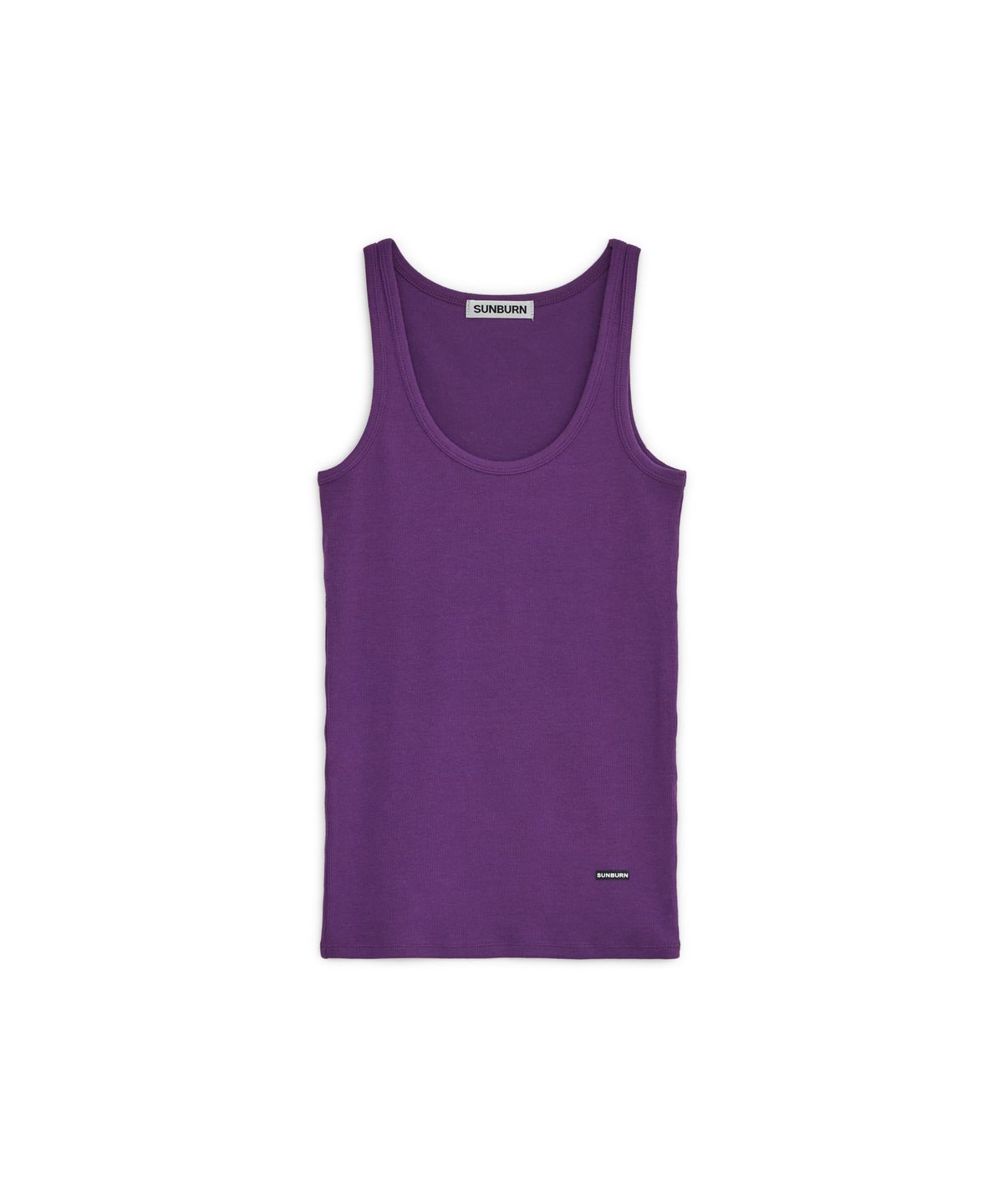 썬번프로젝트(SUNBURNPROJECT) EASY ROUND NECK SLEEVELESS TOP, PURPLE