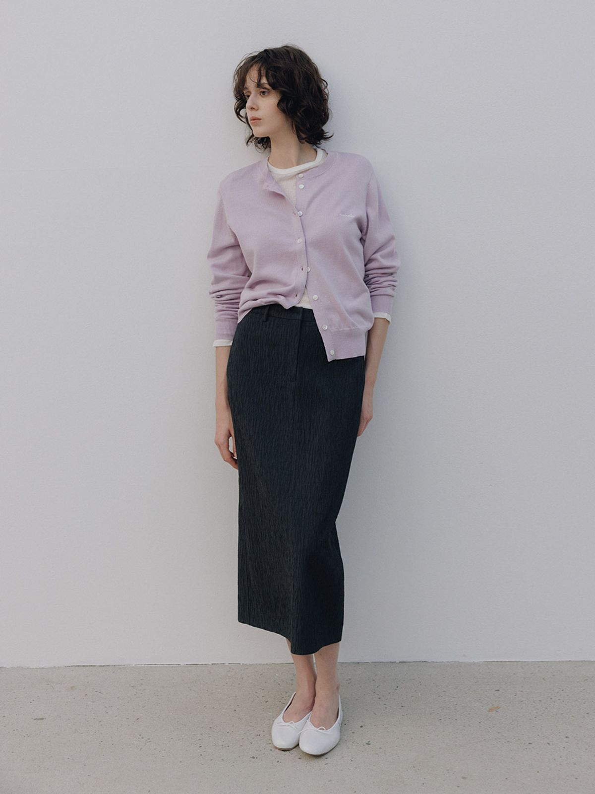 헌치(HUNCH) Linkle H-Line Classic Skirt (2color)