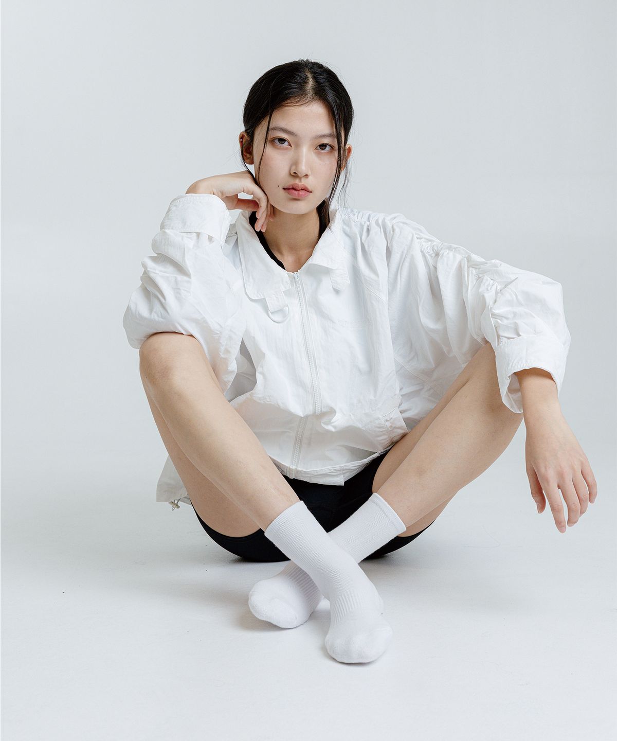 누아트 스튜디오(NUART STUDIO) [3/6/9pack] 퍼포먼스 스포츠 삭스_블랙/화이트