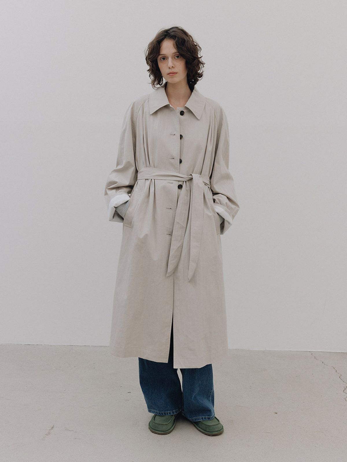 헌치(HUNCH) Belted Single Trench Coat