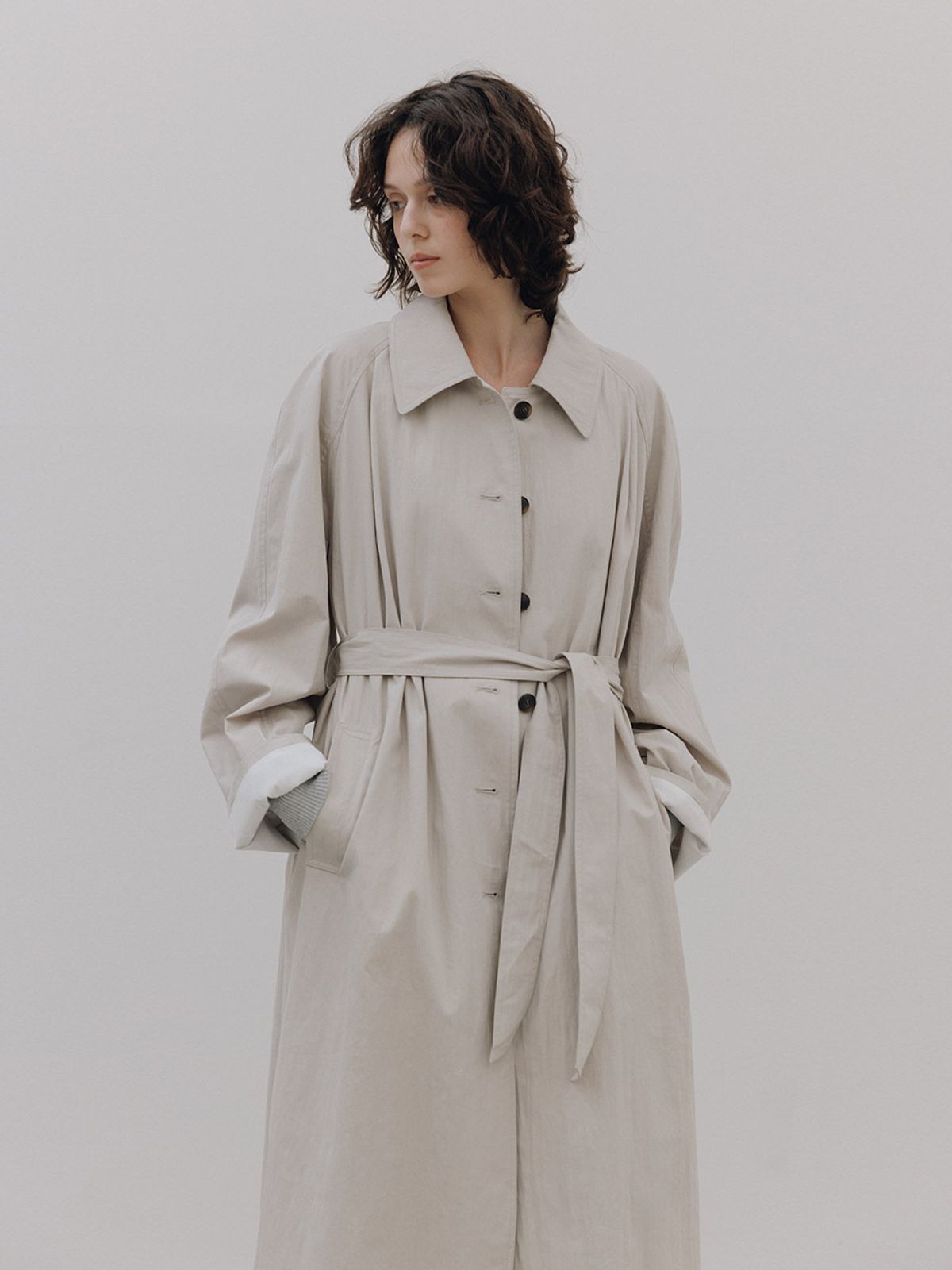 헌치(HUNCH) Belted Single Trench Coat