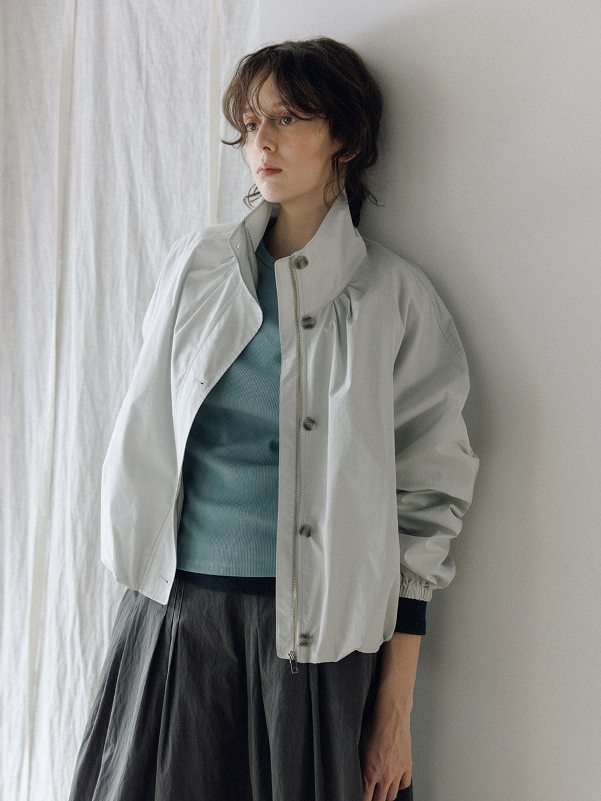 헌치(HUNCH) Voluminous Cotton Blouson