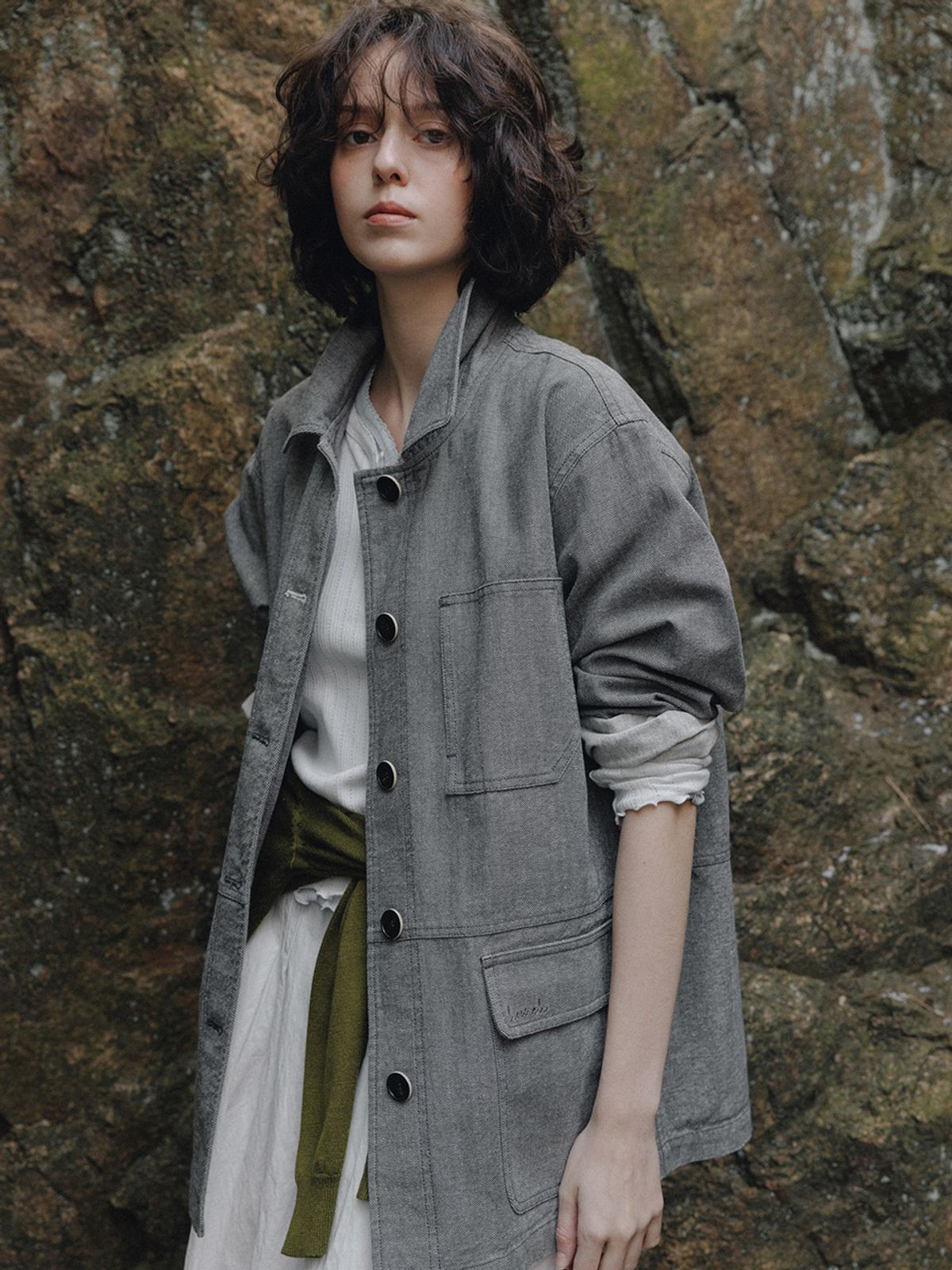 헌치(HUNCH) Garment Washed Work Jacket
