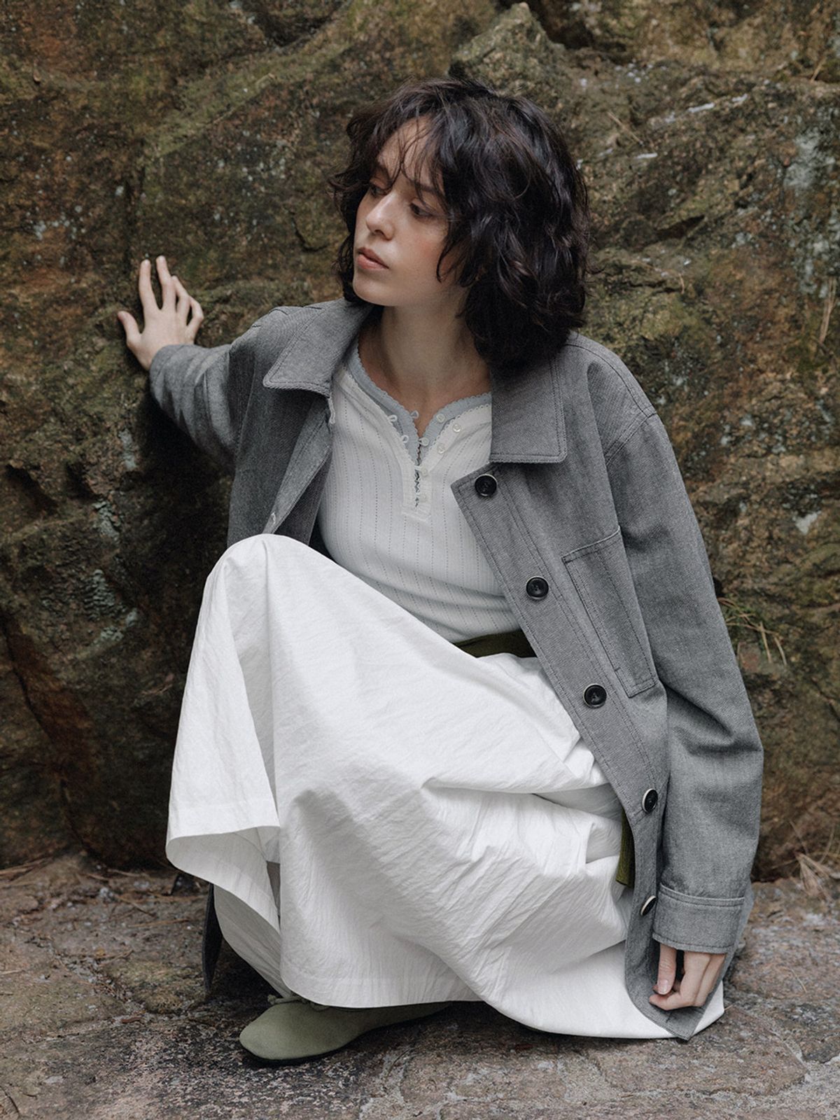 헌치(HUNCH) Garment Washed Work Jacket