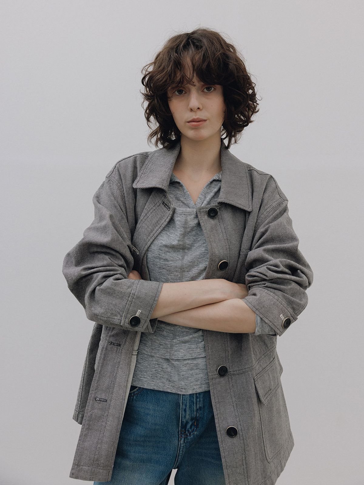 헌치(HUNCH) Garment Washed Work Jacket
